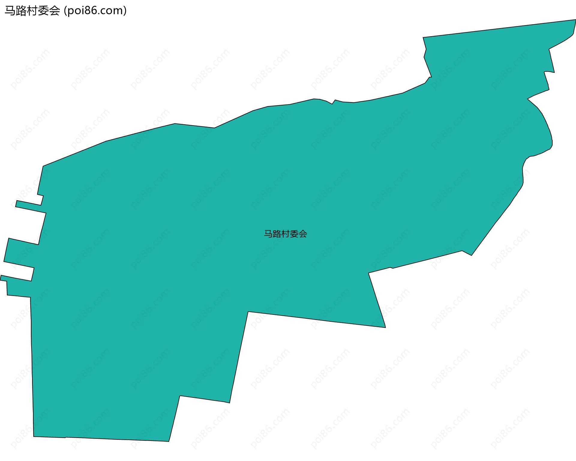 马路村委会边界地图
