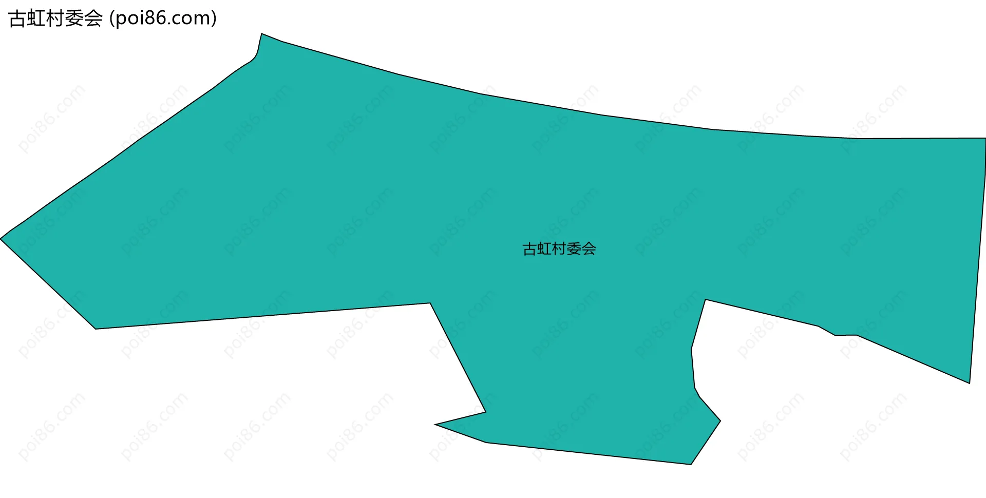 古虹村委会边界地图