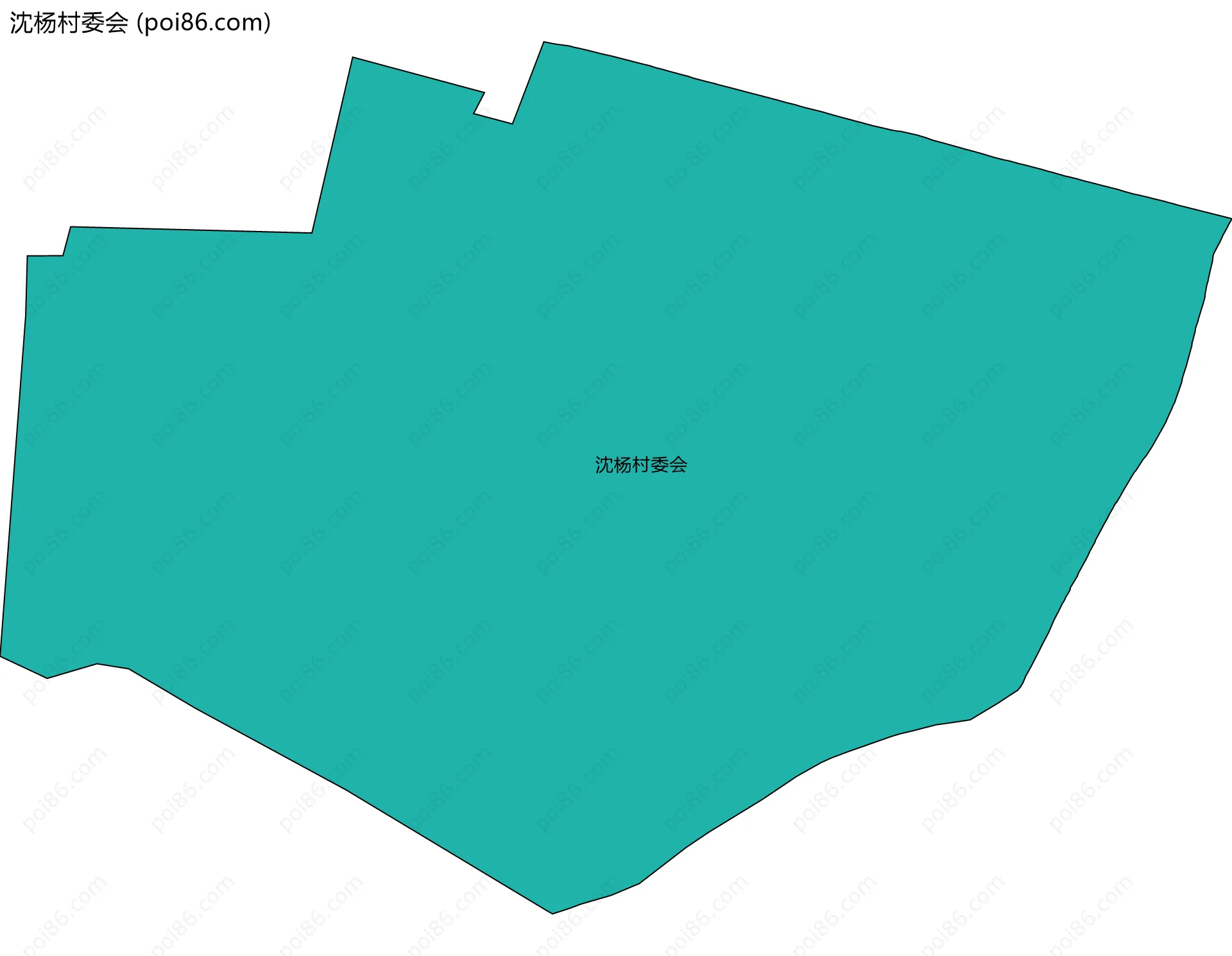 沈杨村委会边界地图