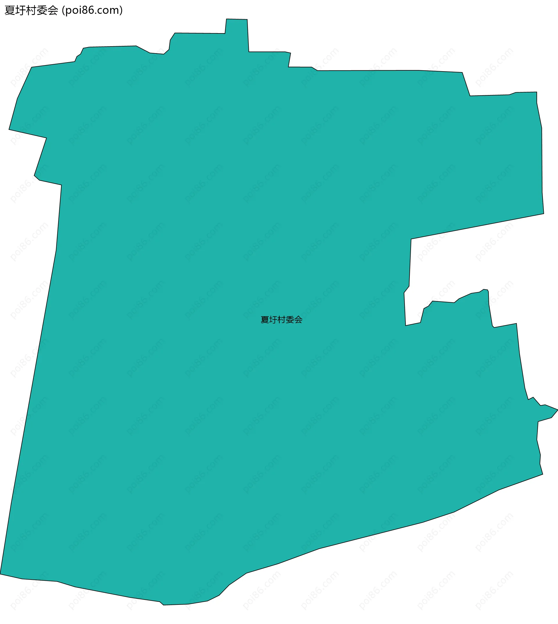 夏圩村委会边界地图