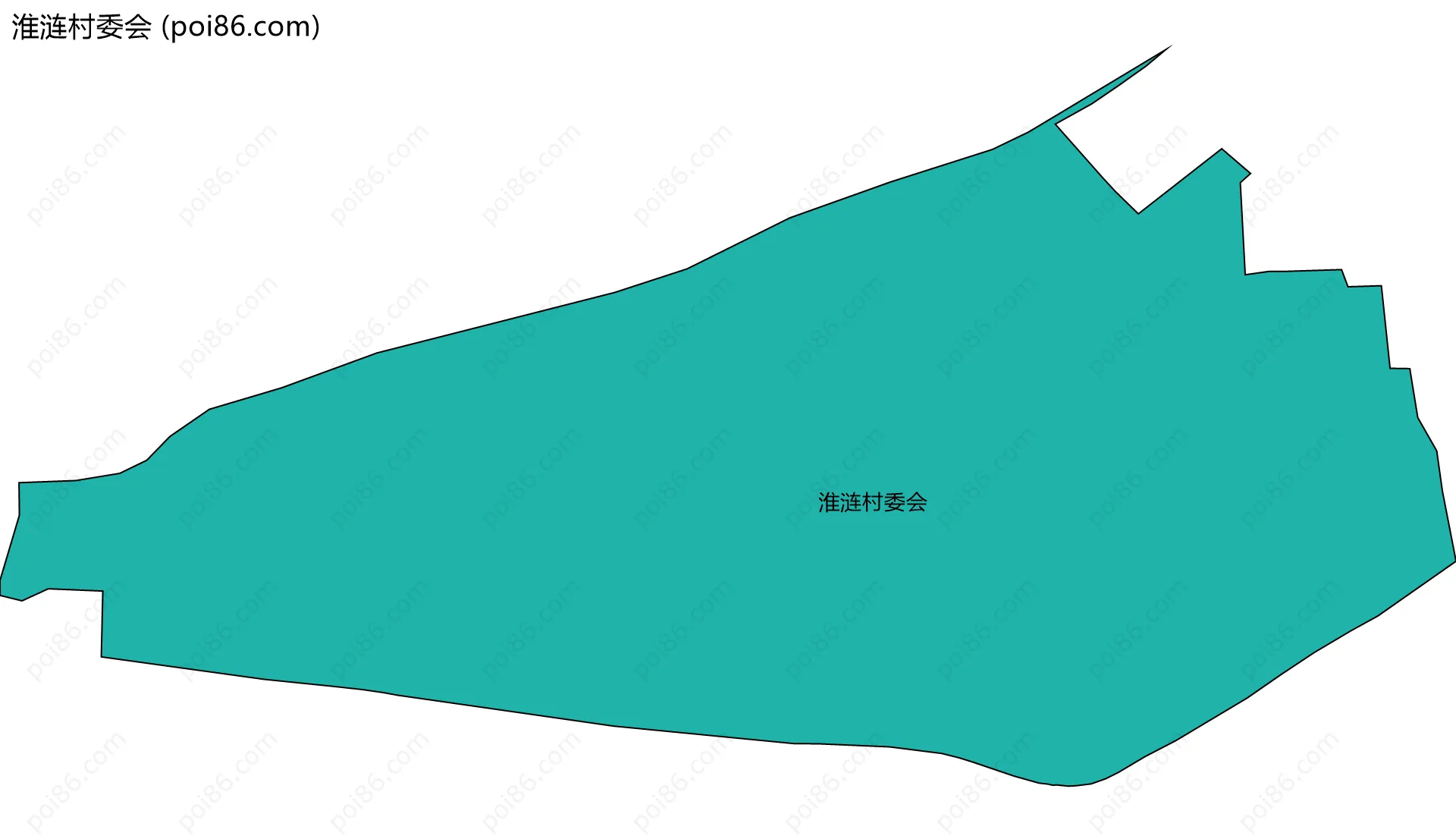 淮涟村委会边界地图