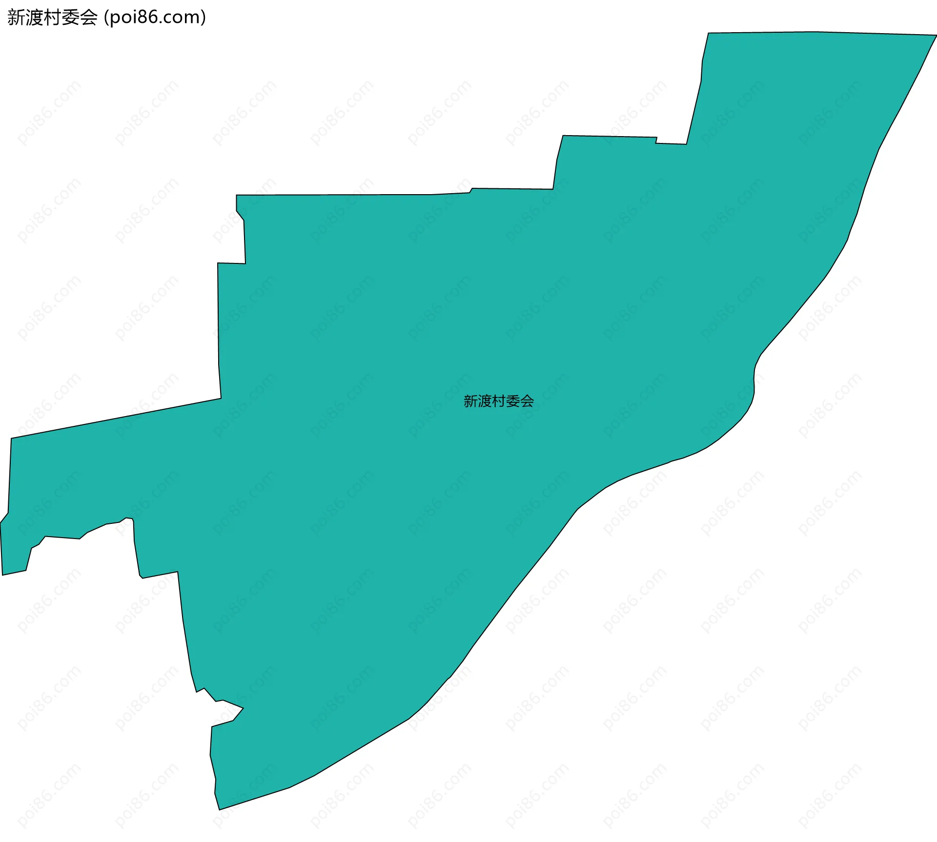 新渡村委会边界地图