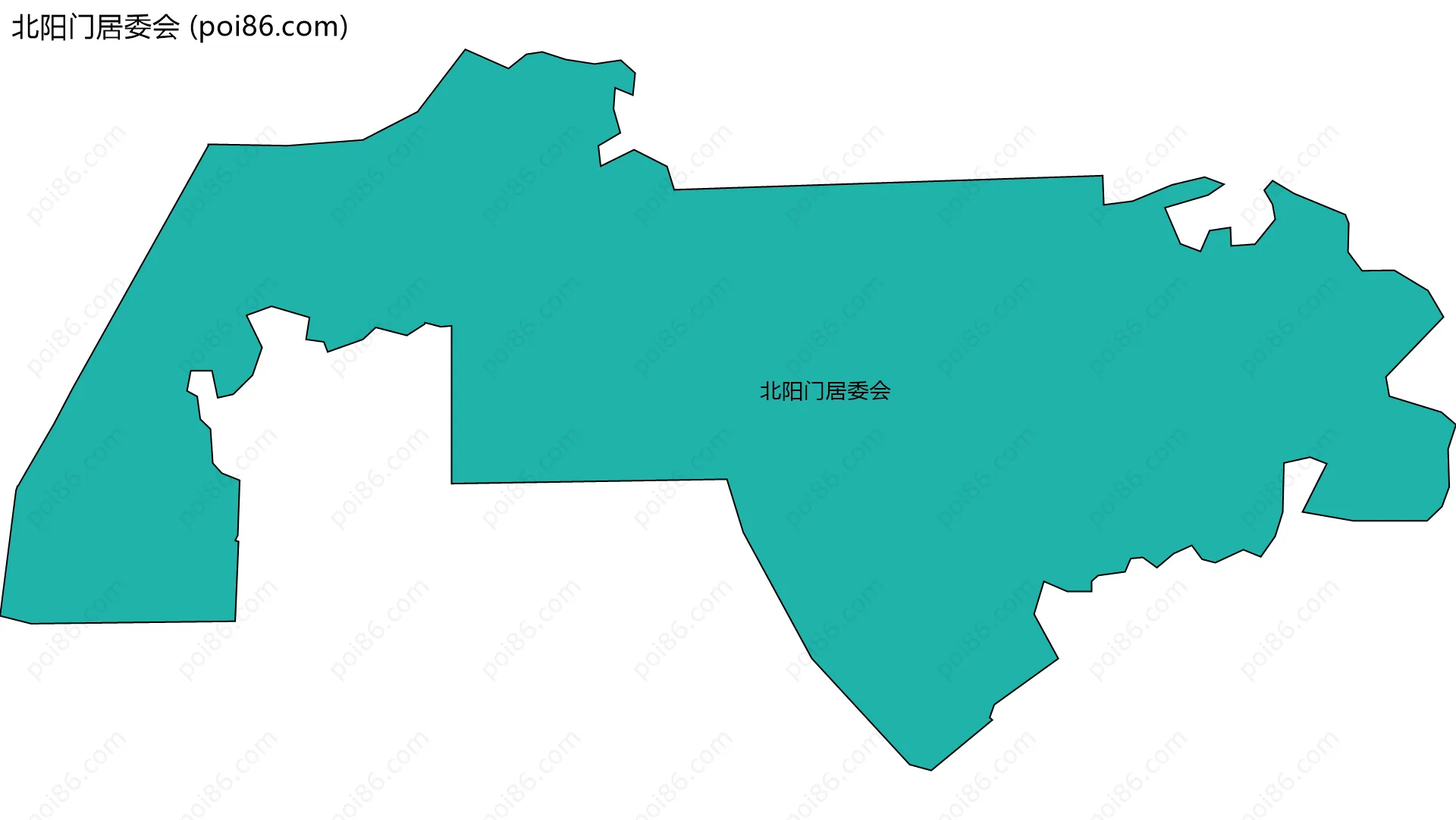 北阳门居委会边界地图
