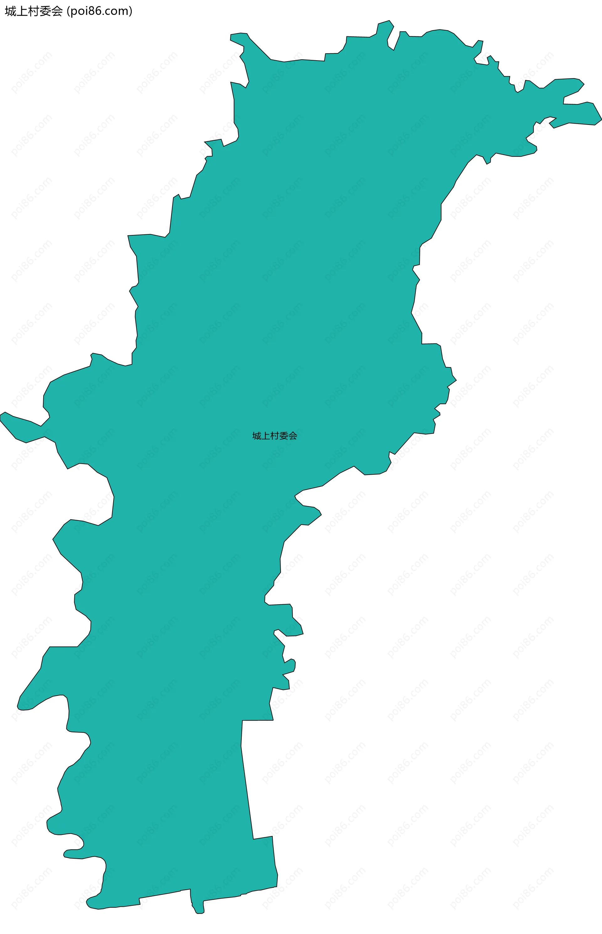 城上村委会边界地图