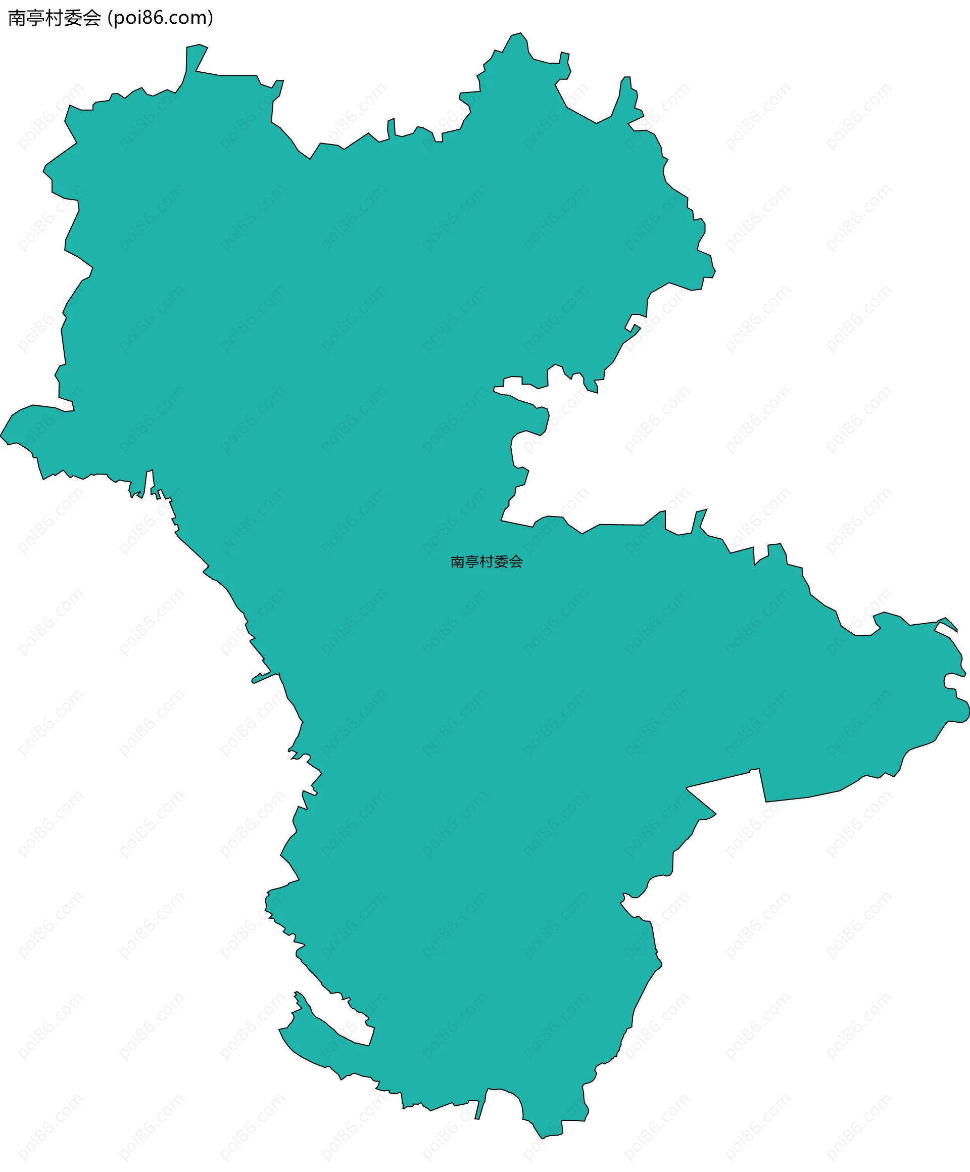 南亭村委会边界地图