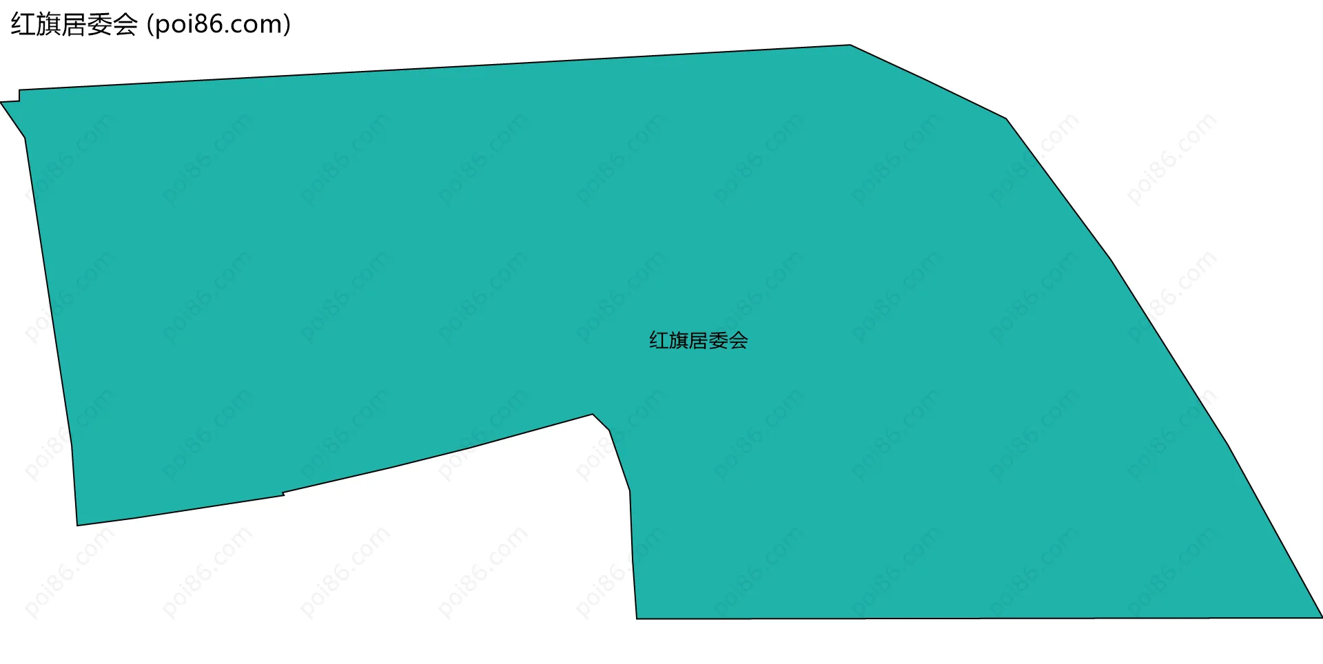 红旗居委会边界地图