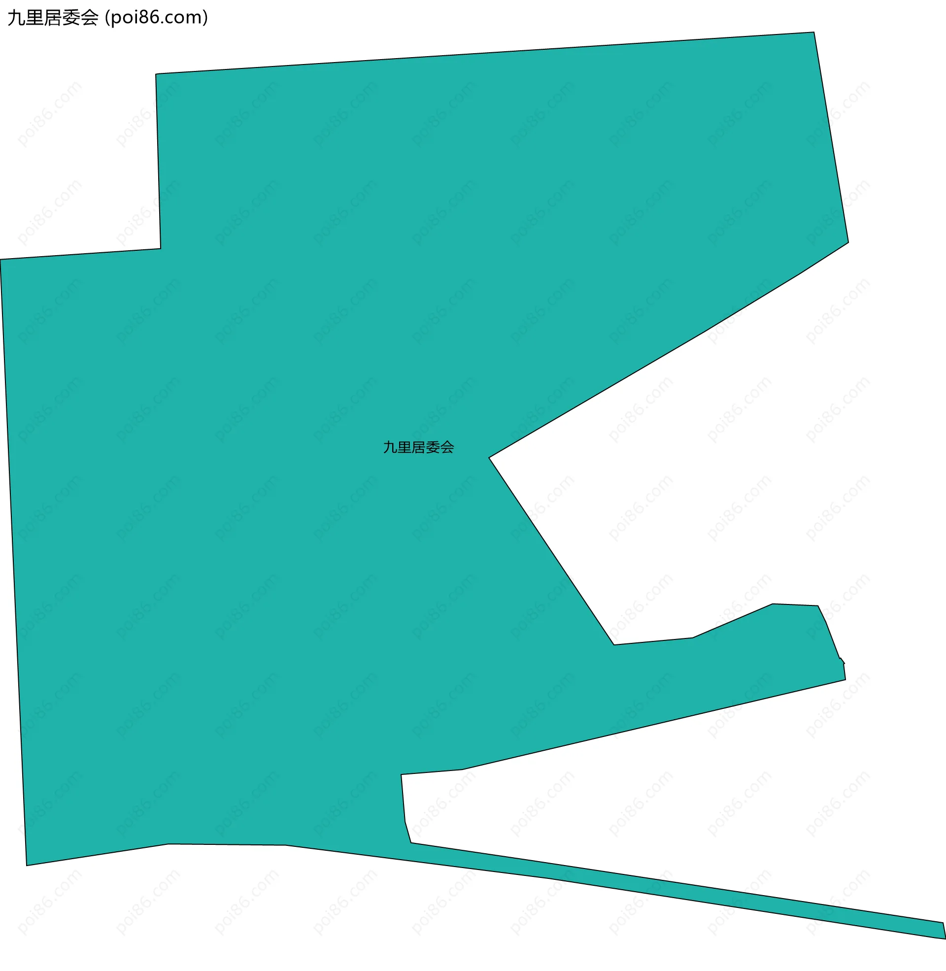 九里居委会边界地图