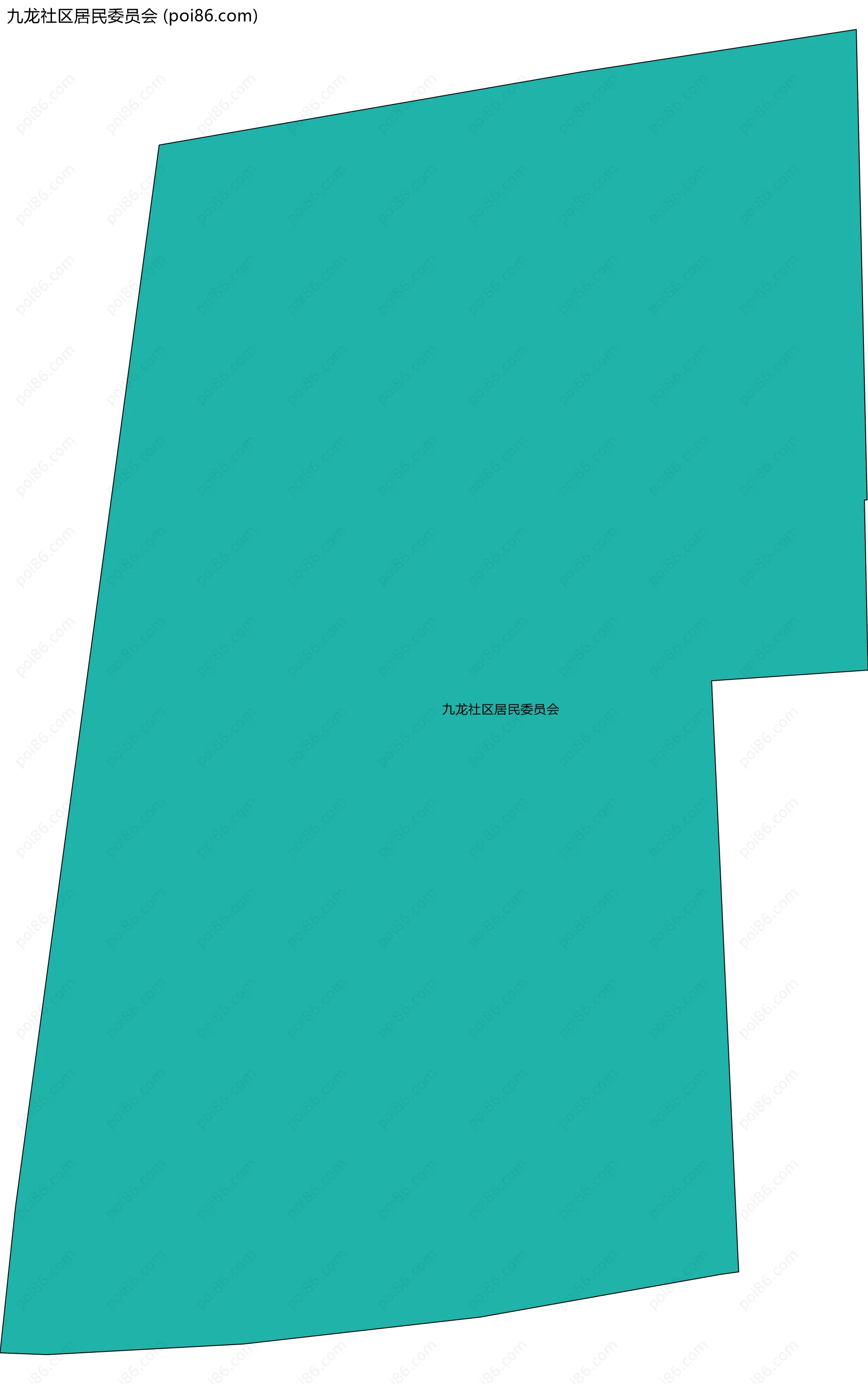 九龙社区居民委员会边界地图