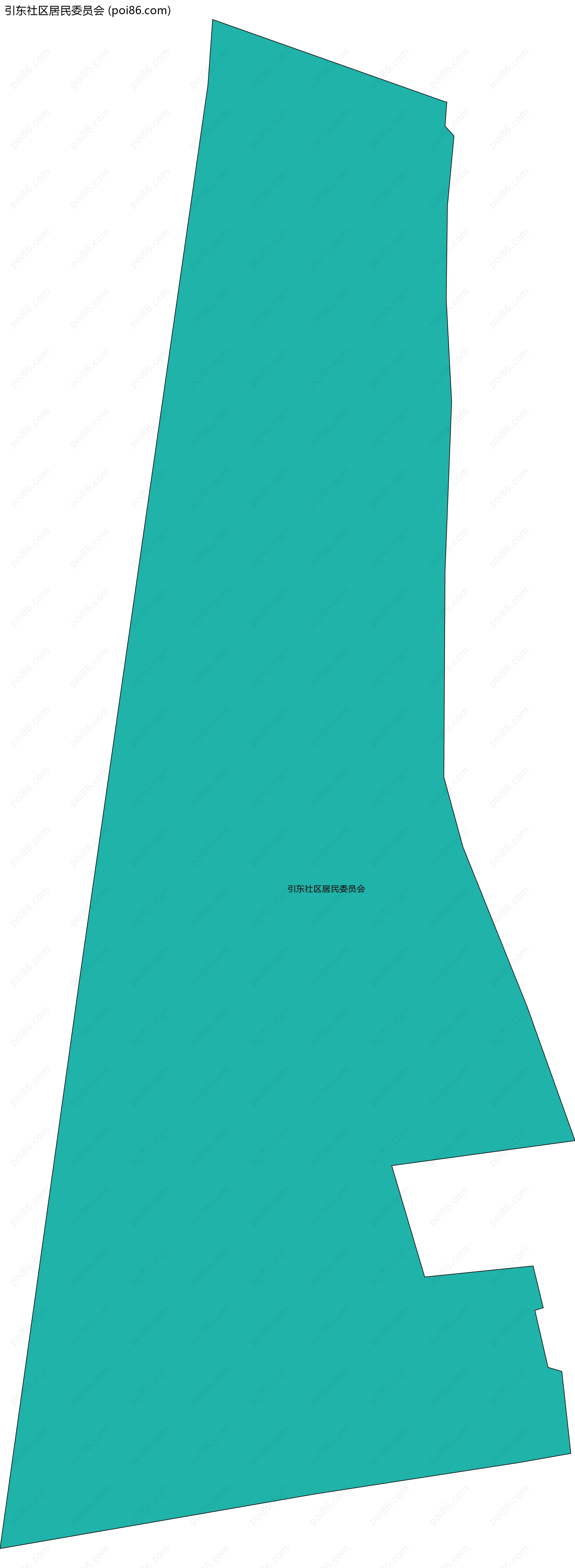 引东社区居民委员会边界地图