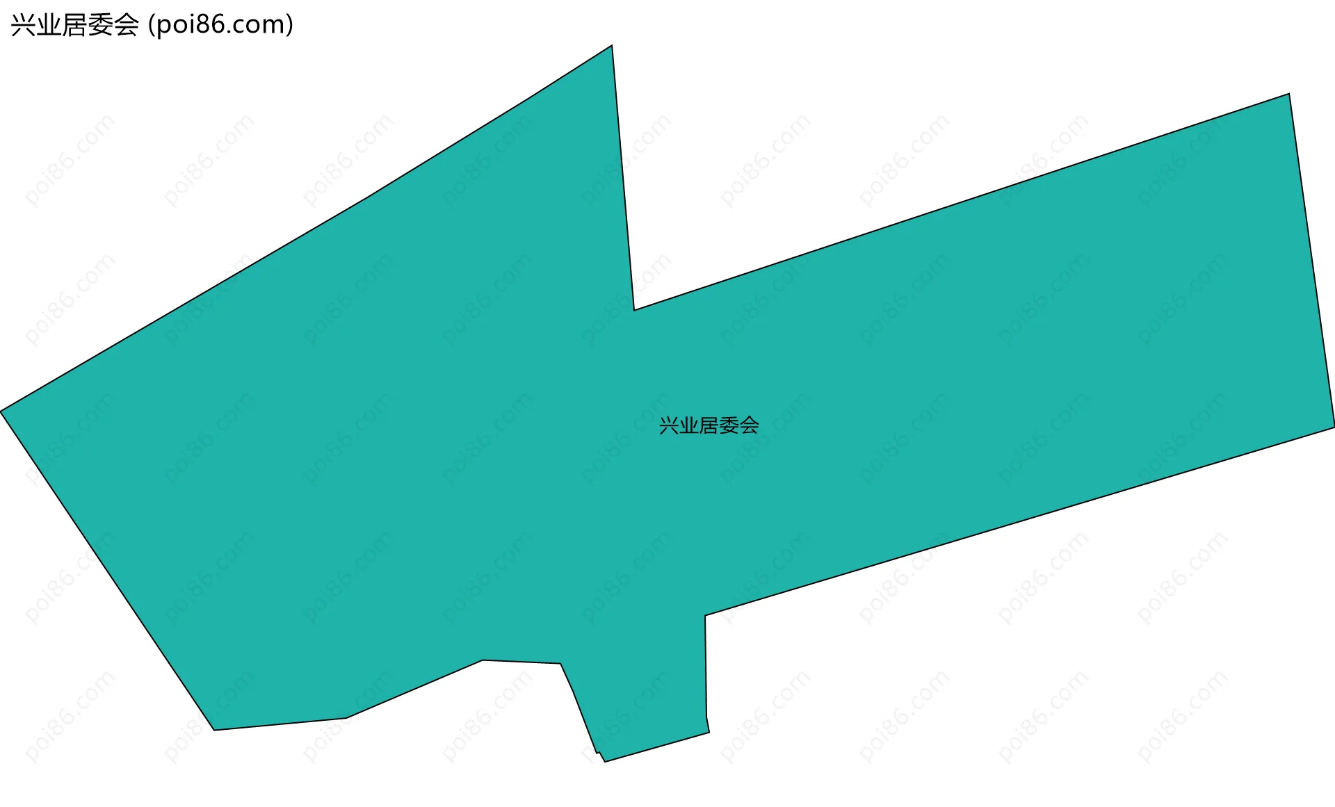 兴业居委会边界地图