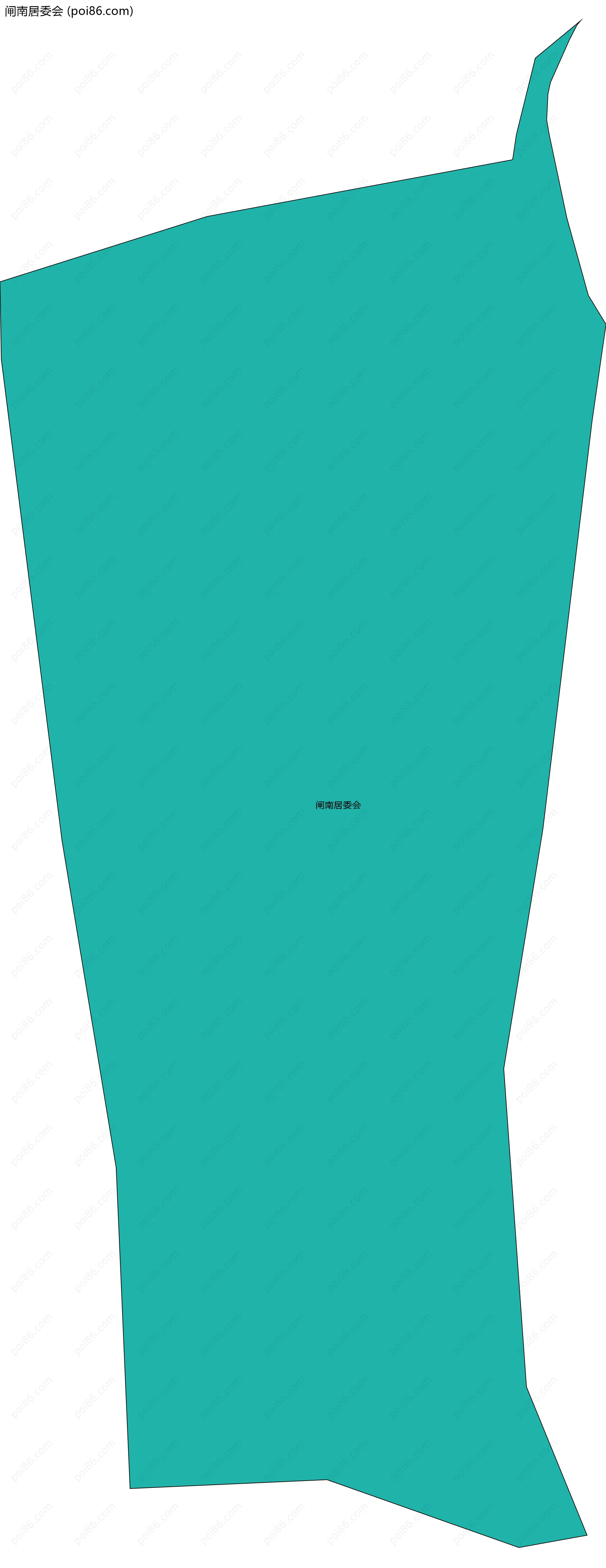 闸南居委会边界地图