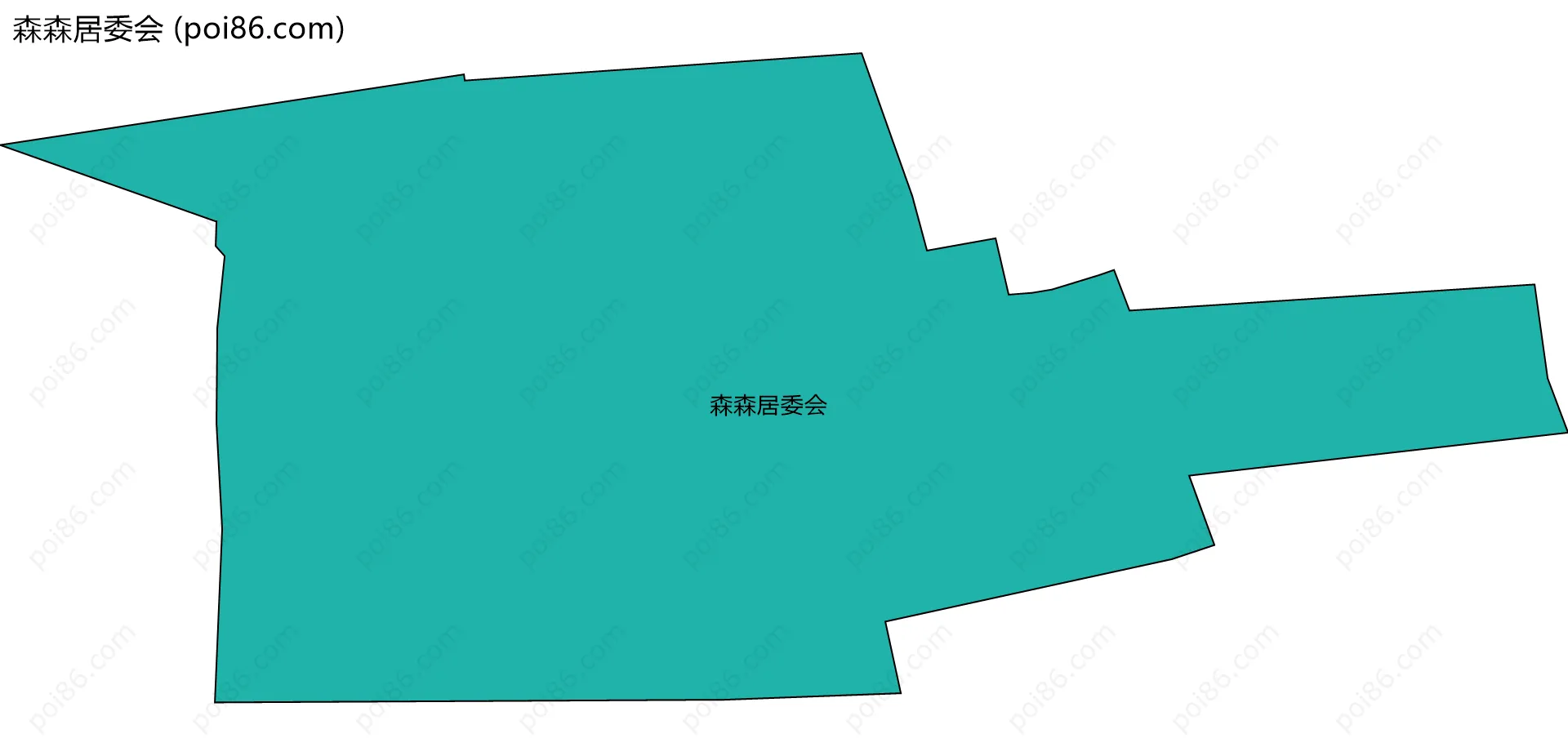 森森居委会边界地图