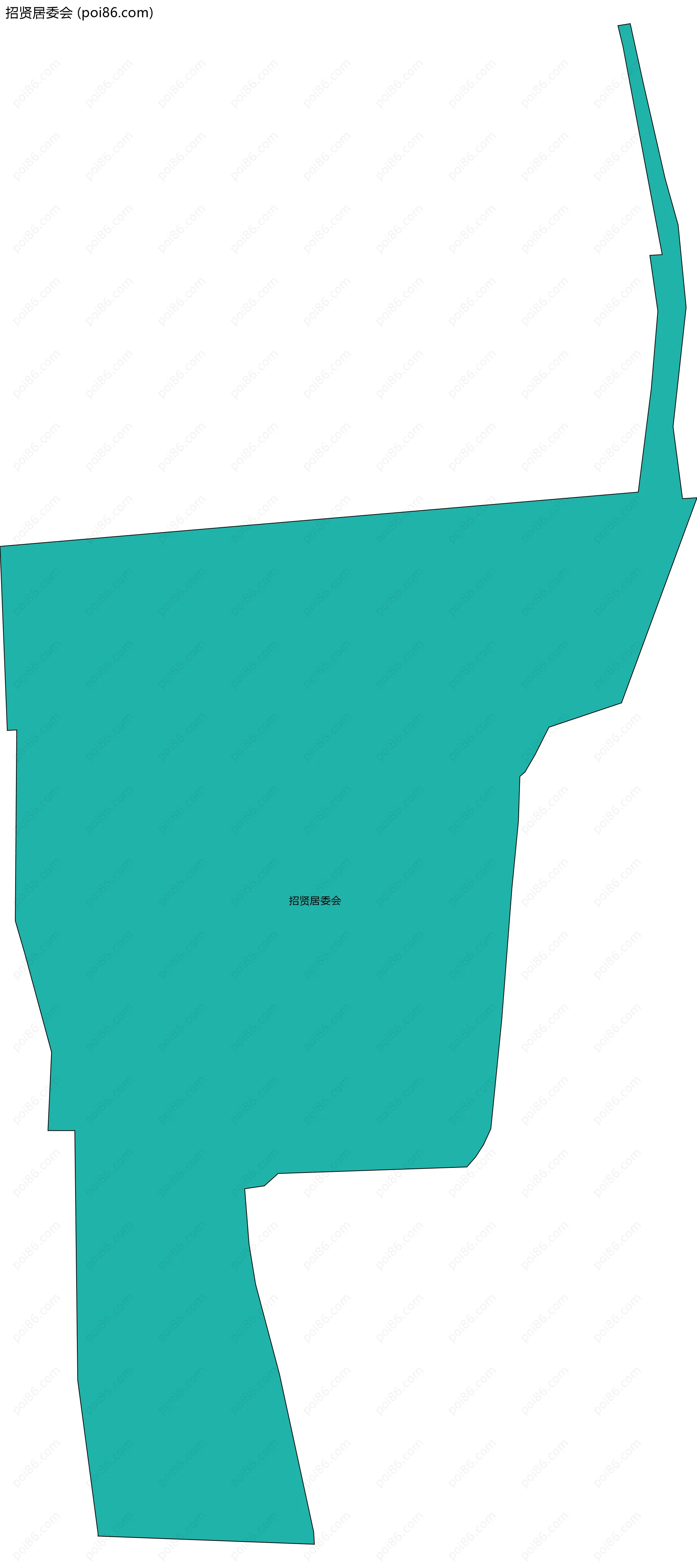 招贤居委会边界地图