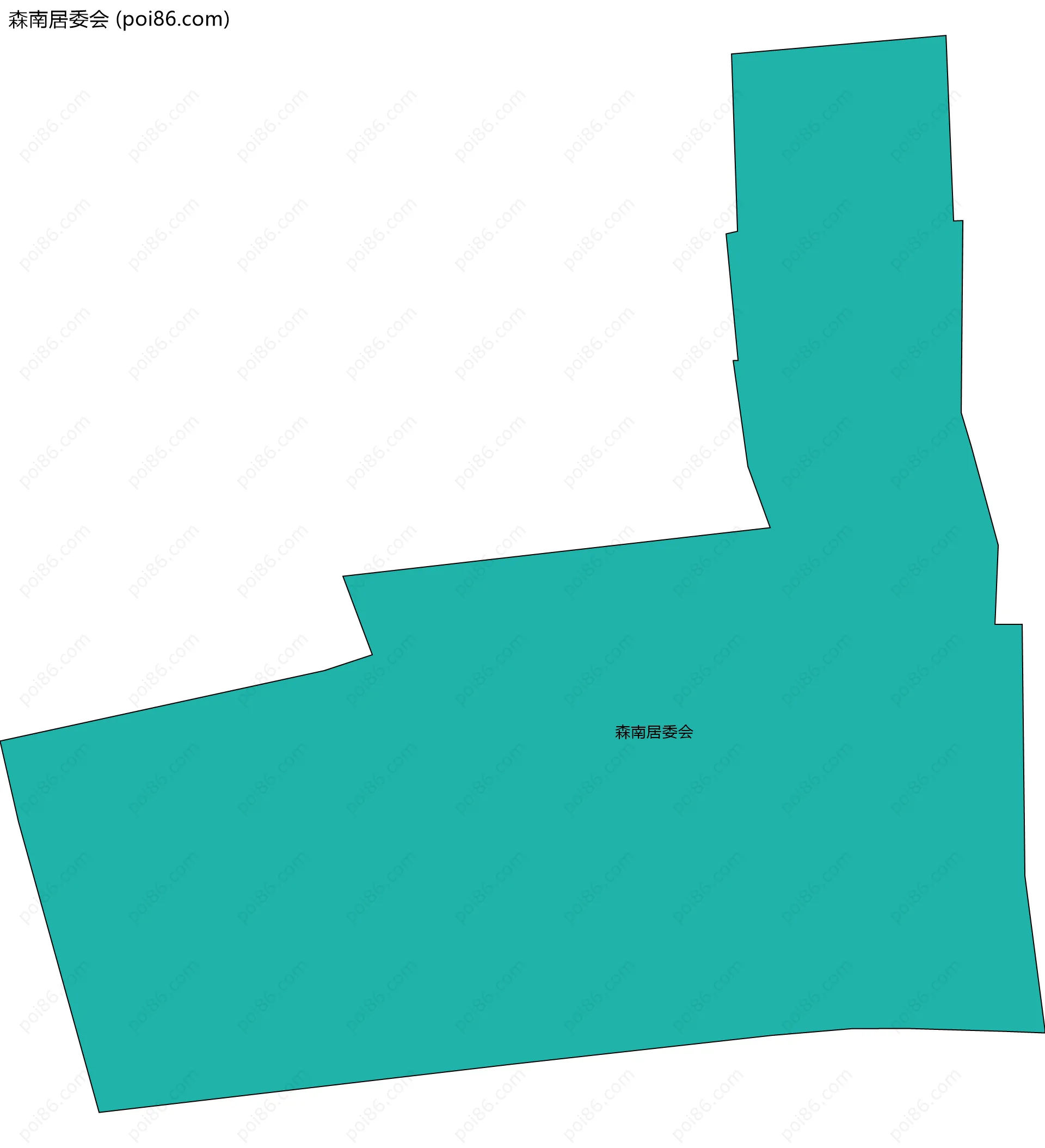 森南居委会边界地图