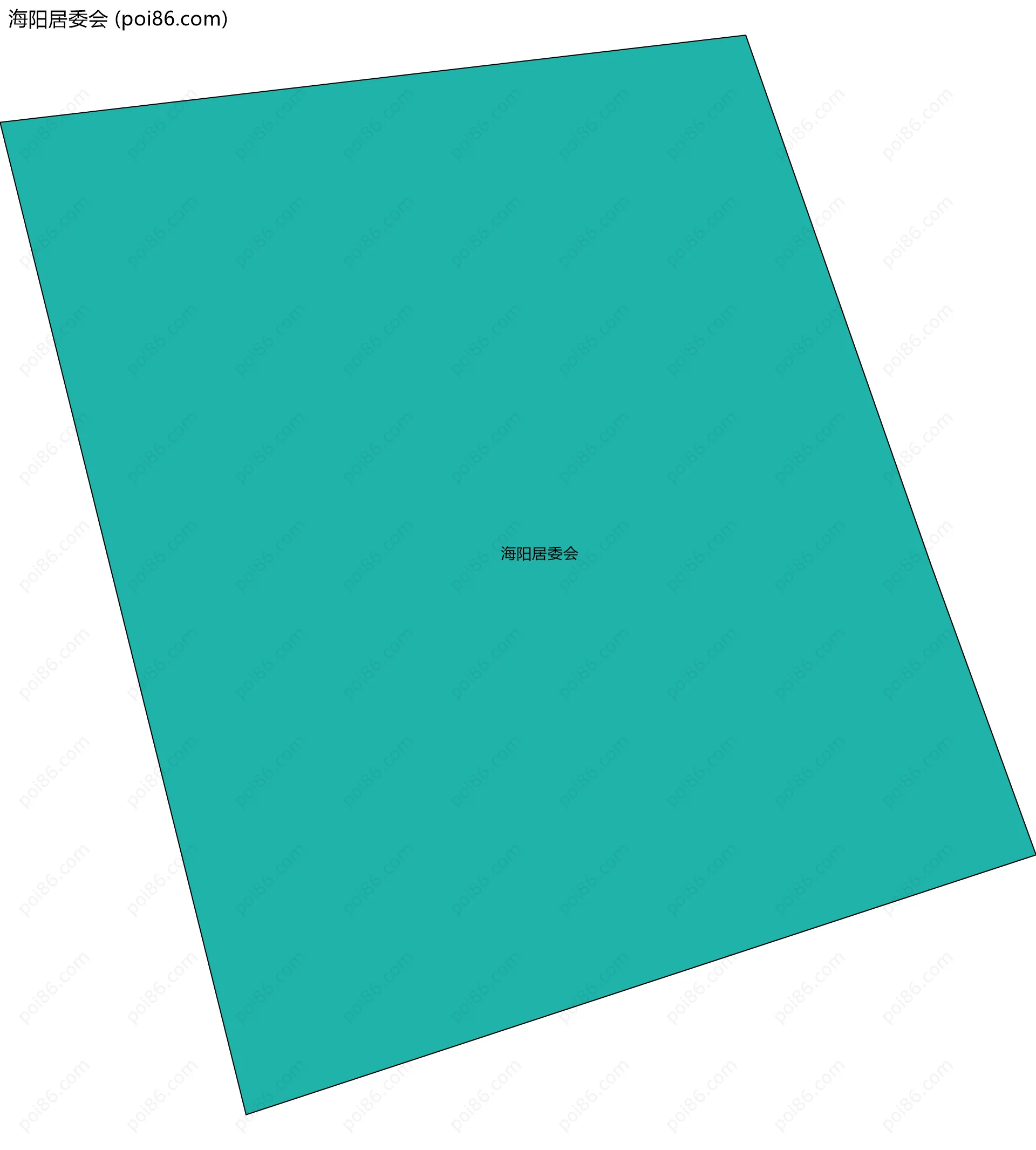 海阳居委会边界地图