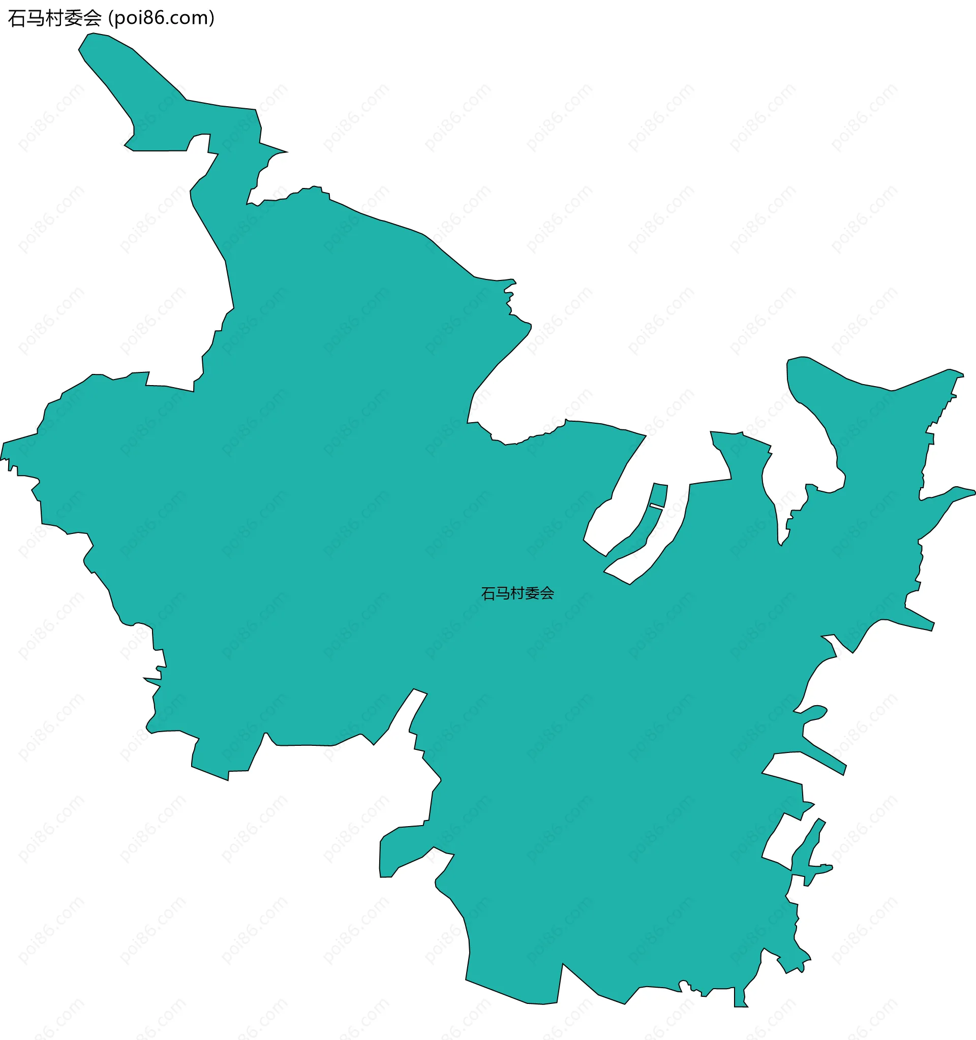 石马村委会边界地图