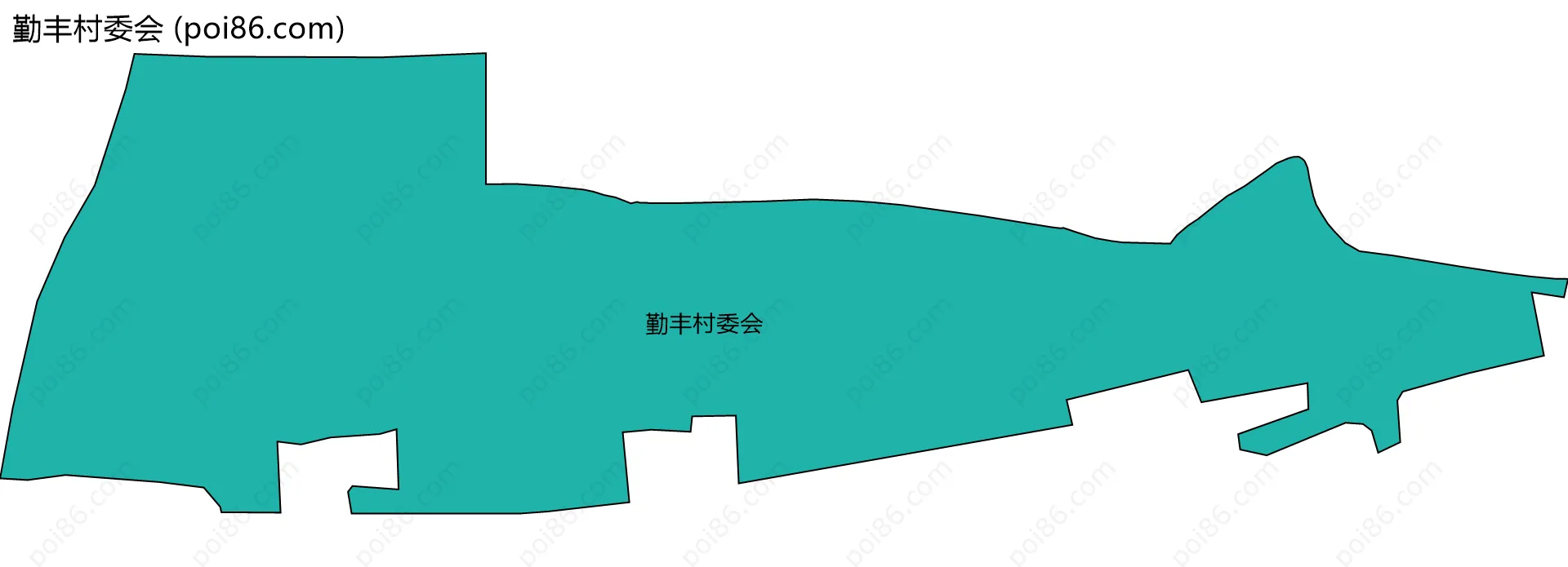 勤丰村委会边界地图
