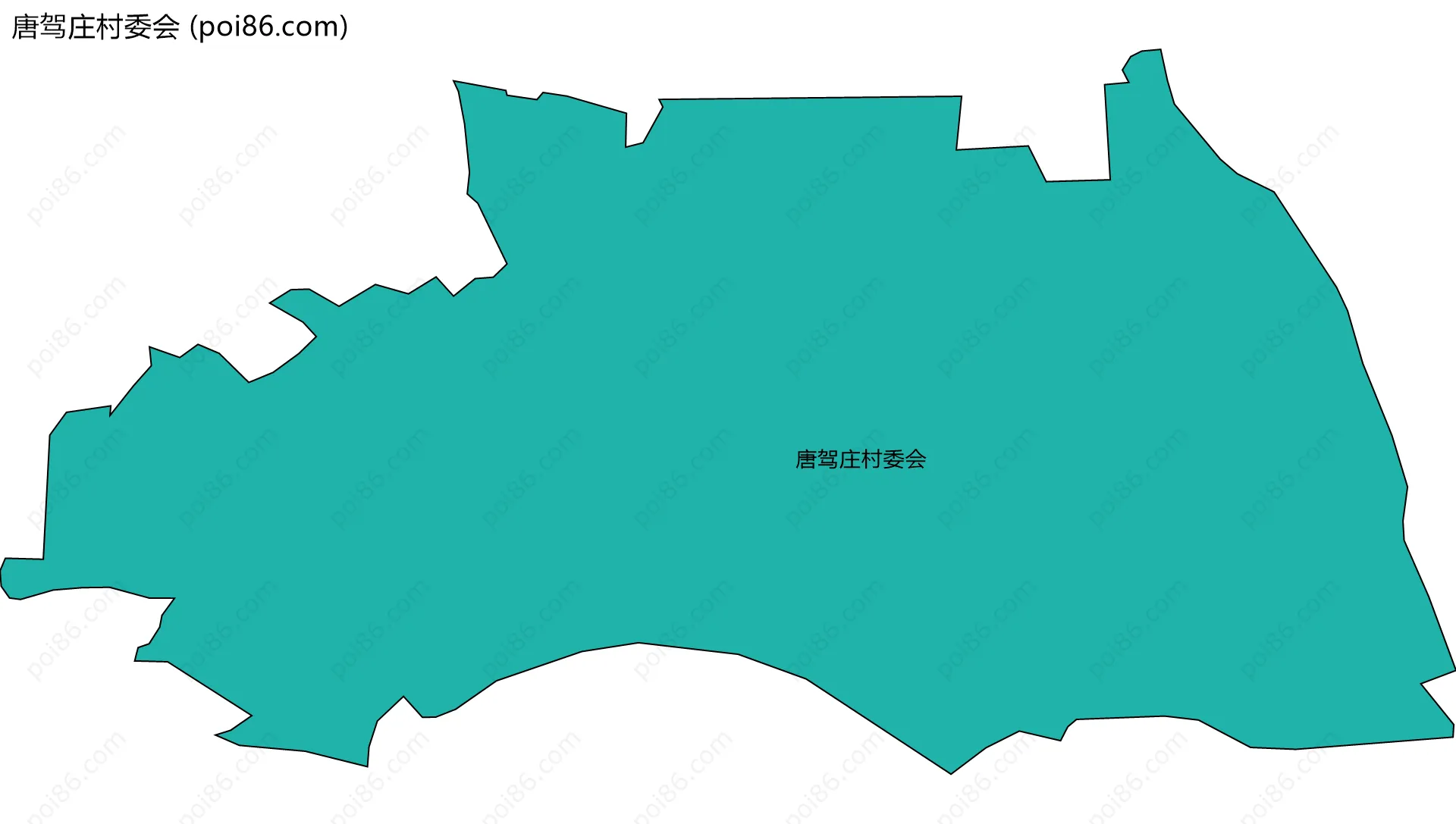 唐驾庄村委会边界地图