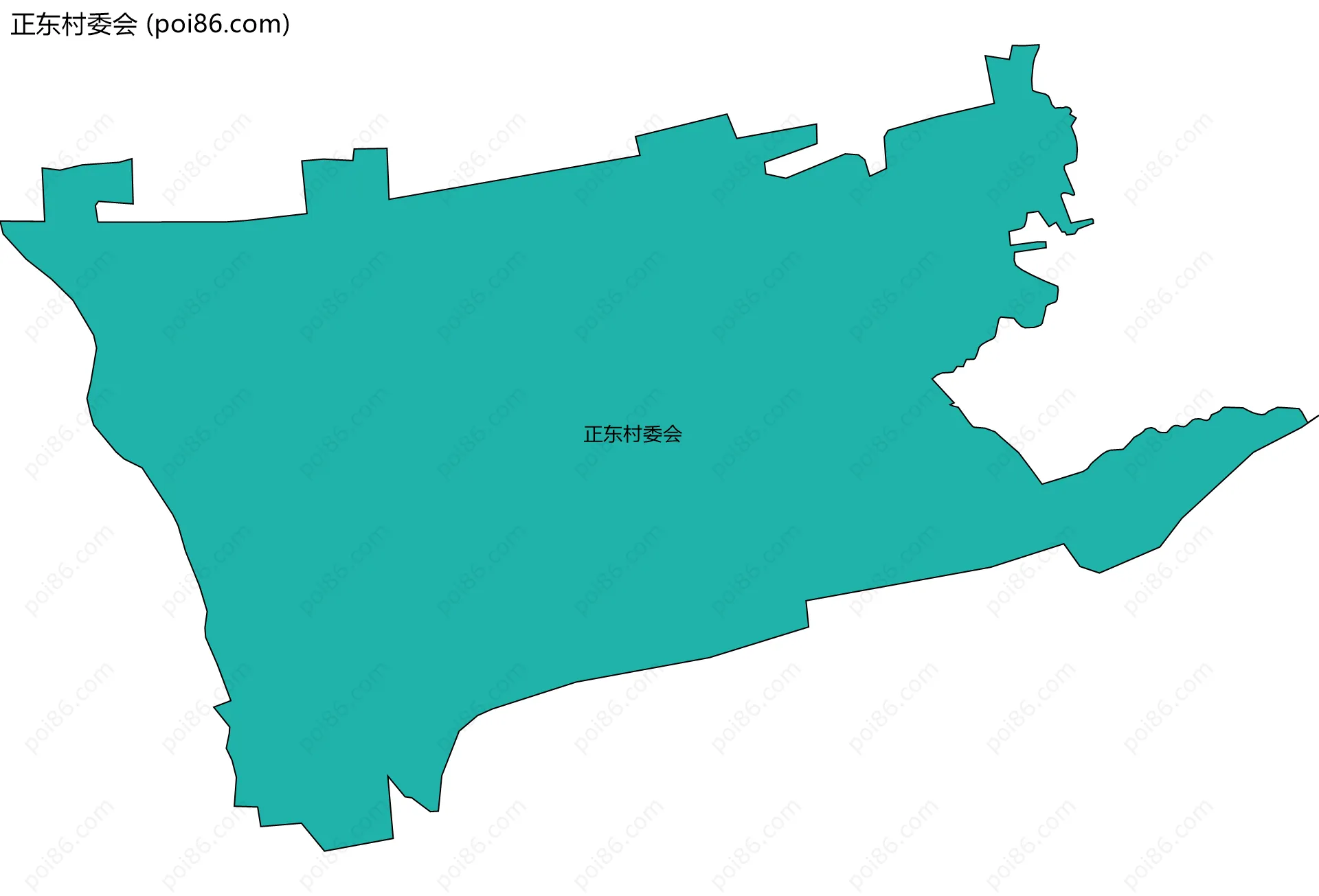 正东村委会边界地图