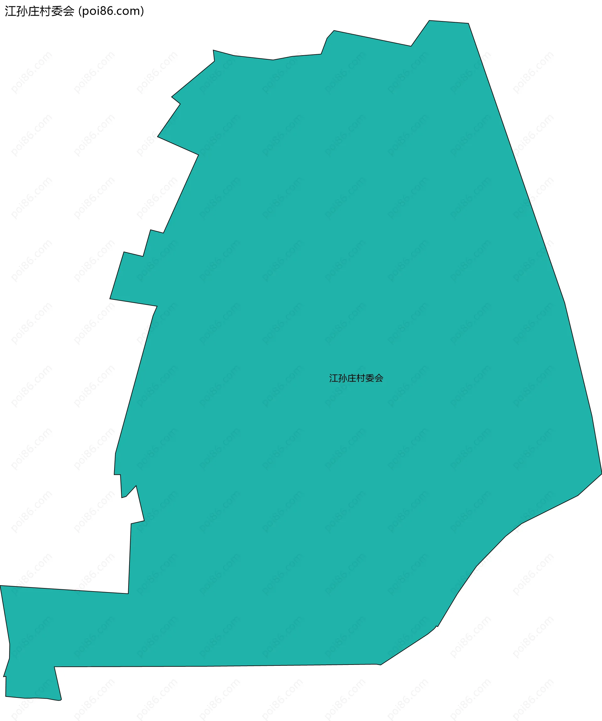 江孙庄村委会边界地图