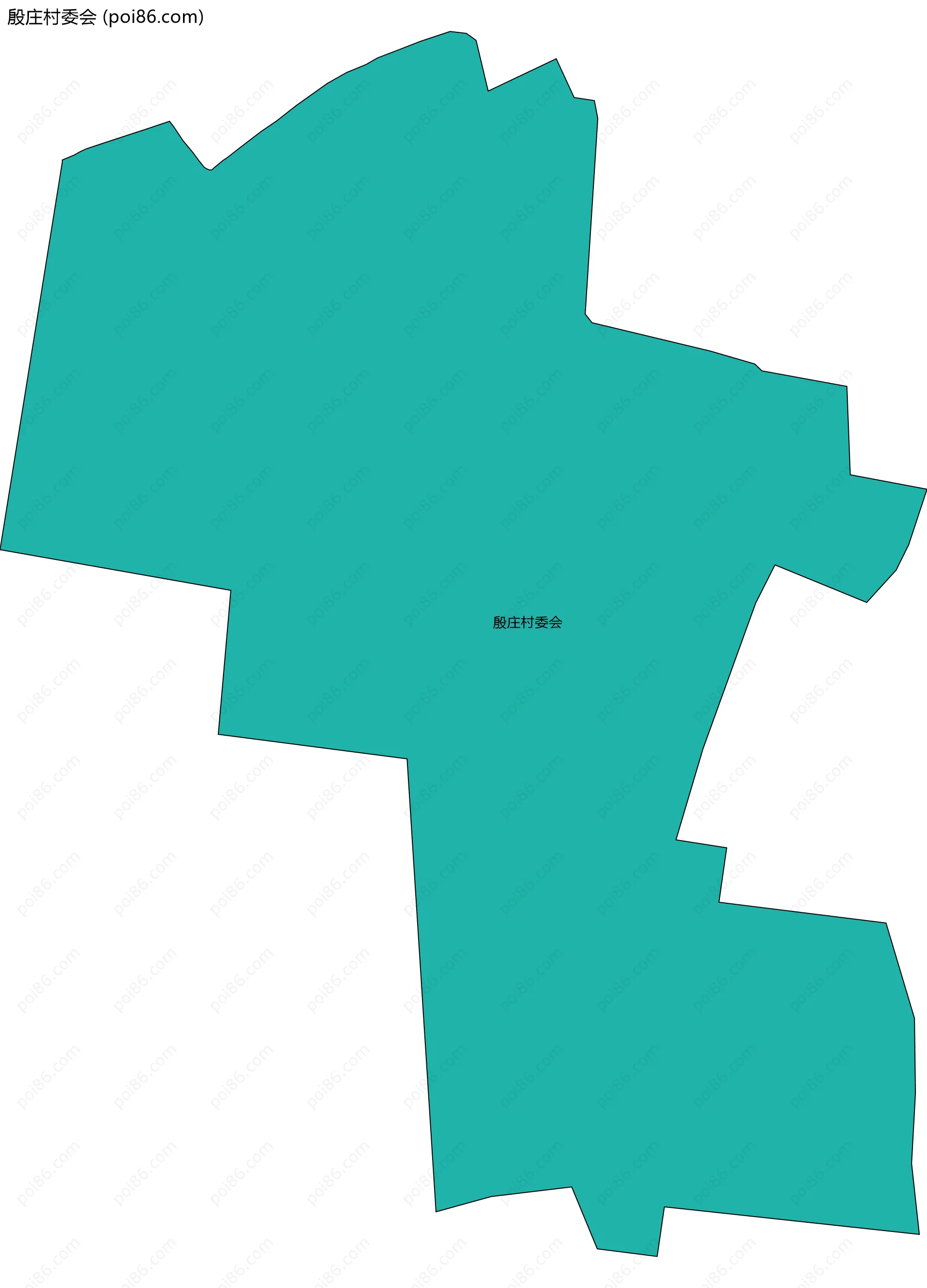 殷庄村委会边界地图