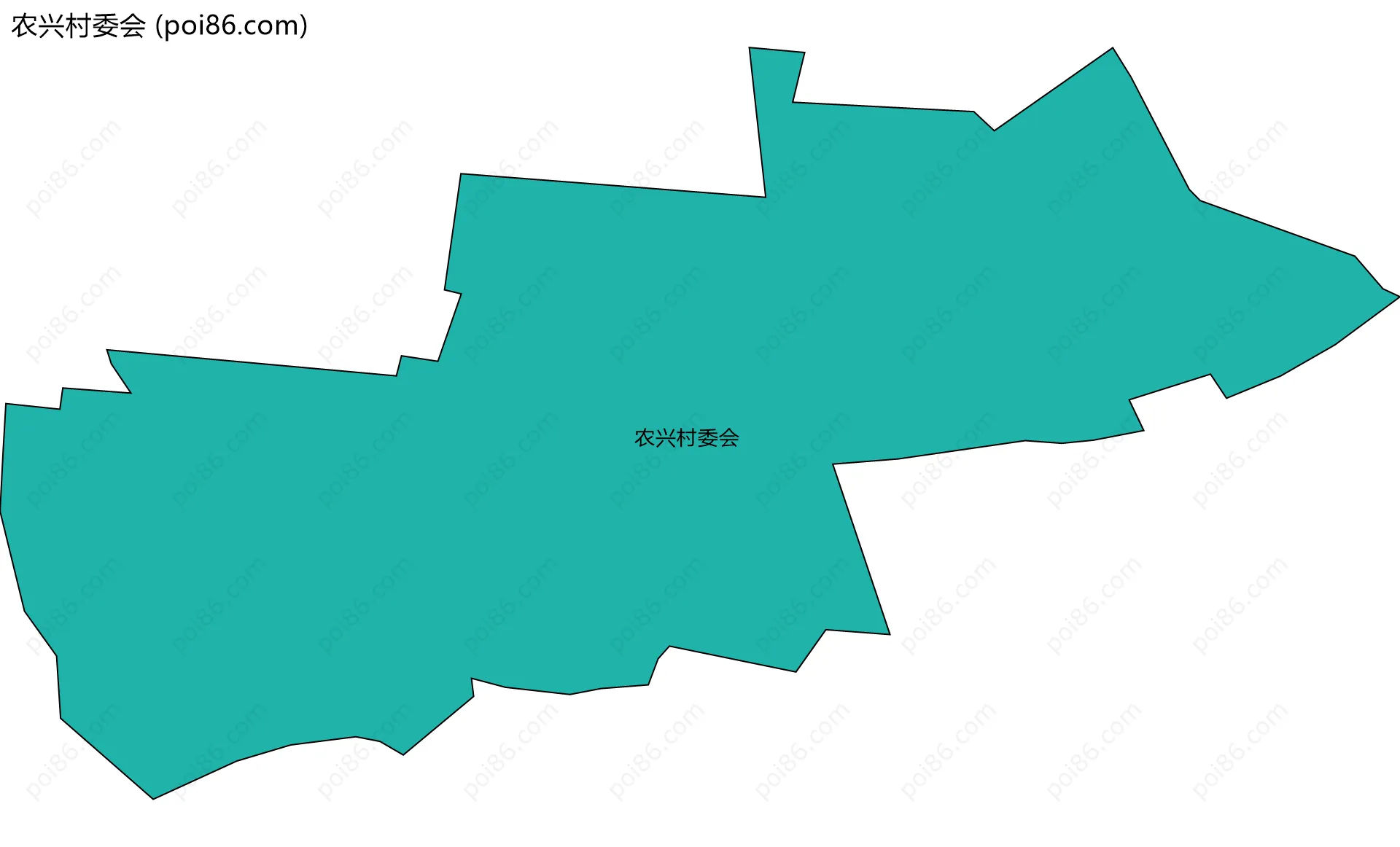 农兴村委会边界地图
