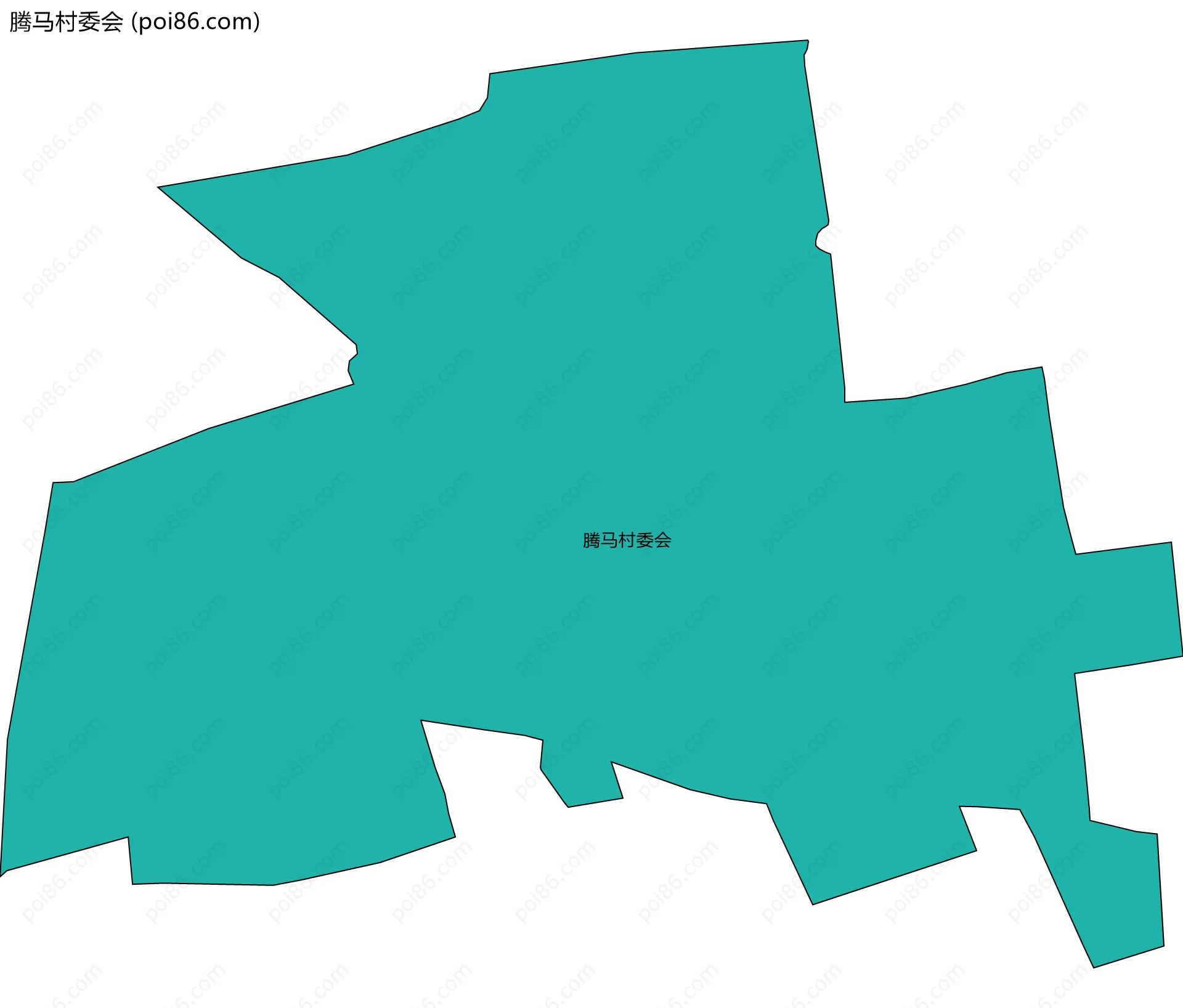 腾马村委会边界地图