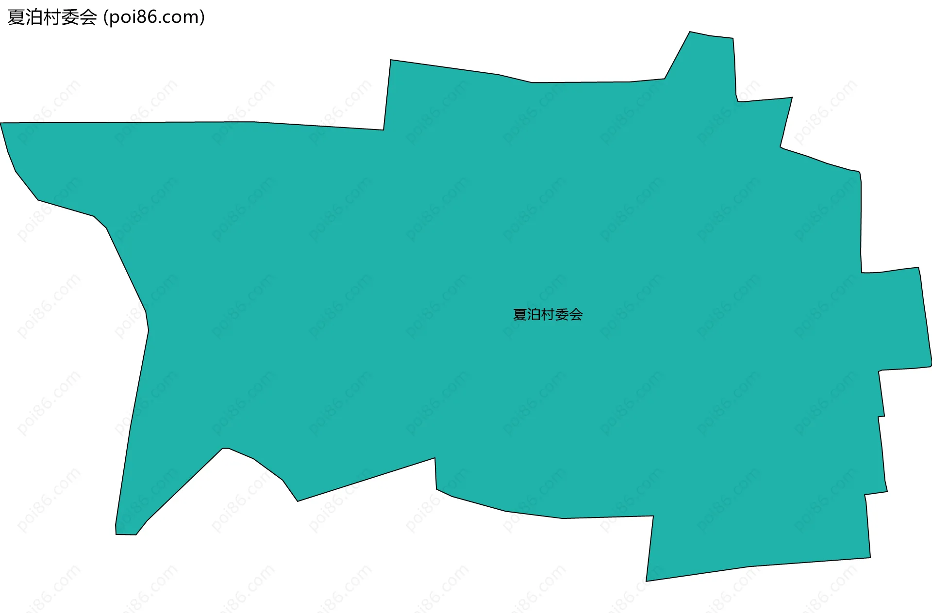 夏泊村委会边界地图