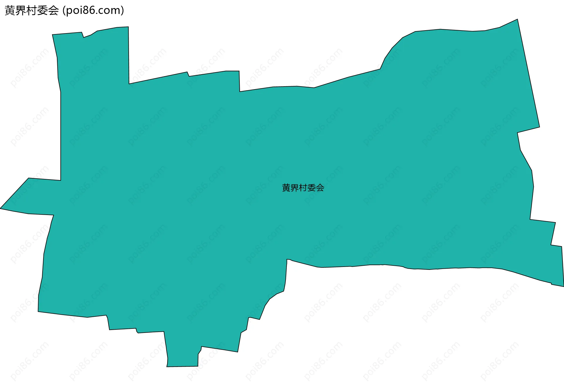 黄界村委会边界地图