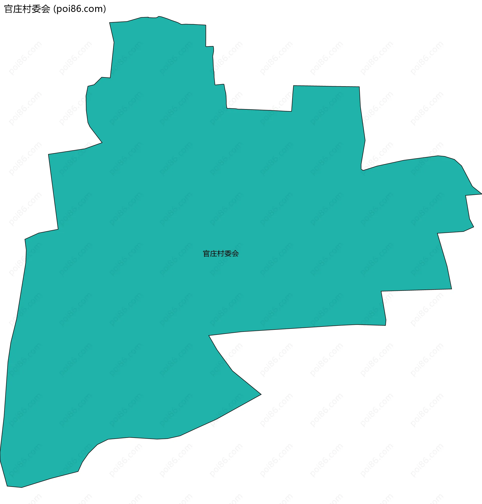 官庄村委会边界地图