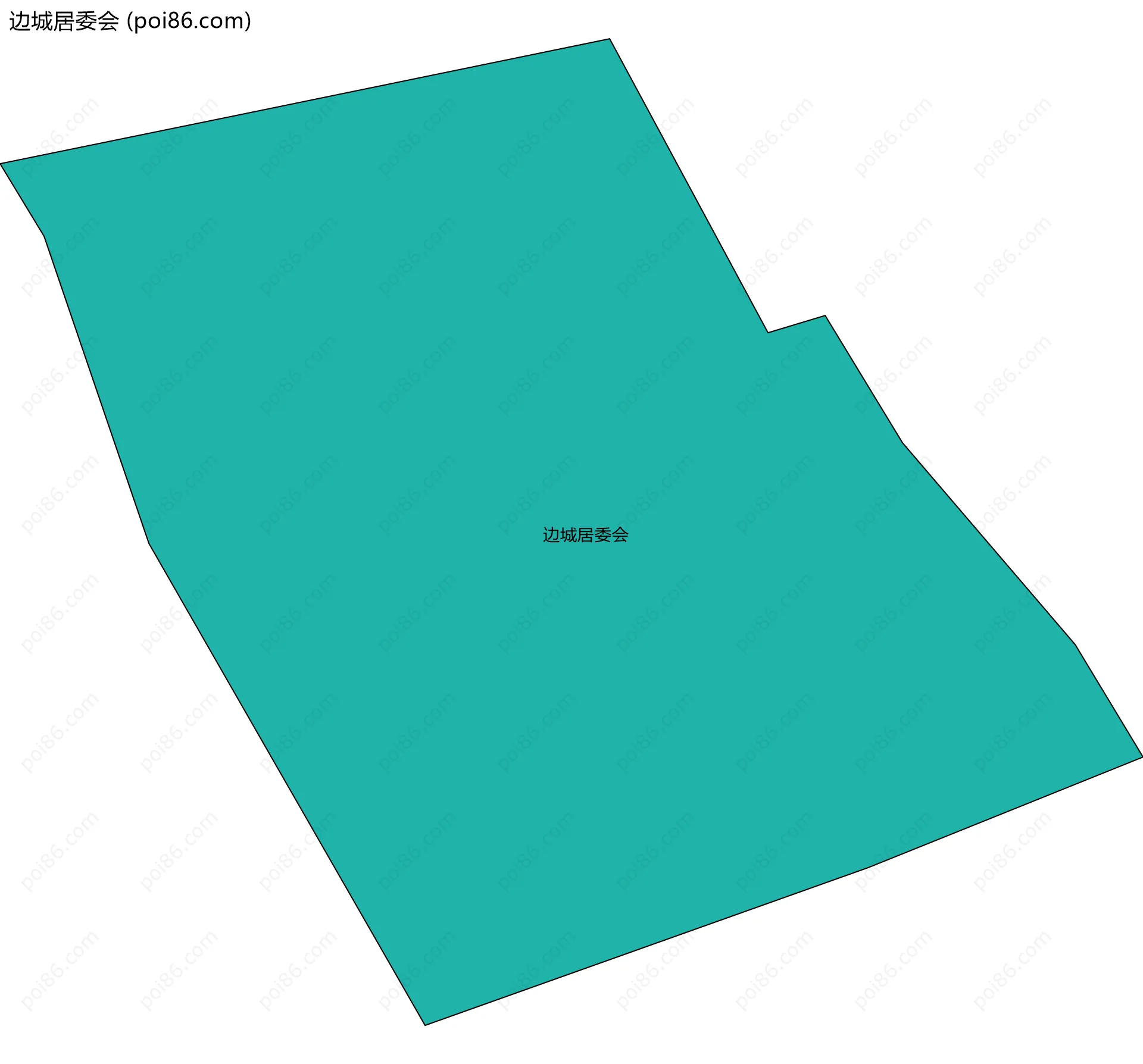 边城居委会边界地图