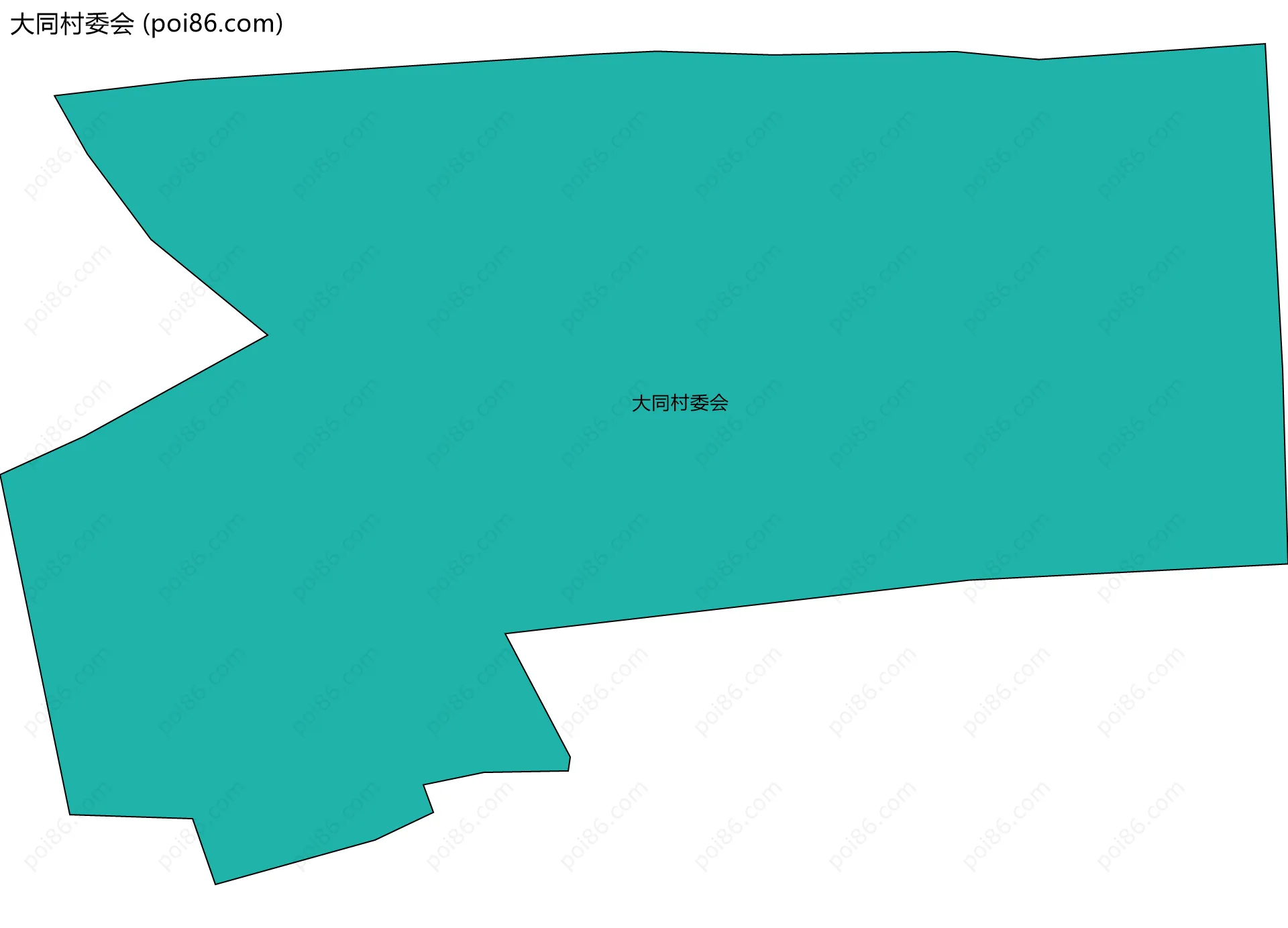 大同村委会边界地图