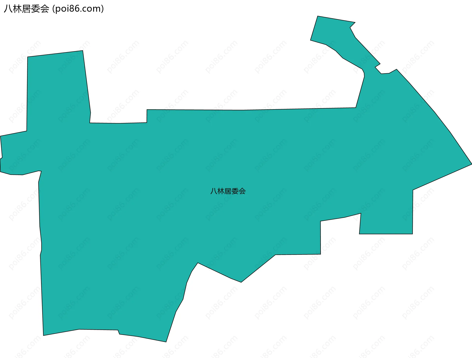 八林居委会边界地图