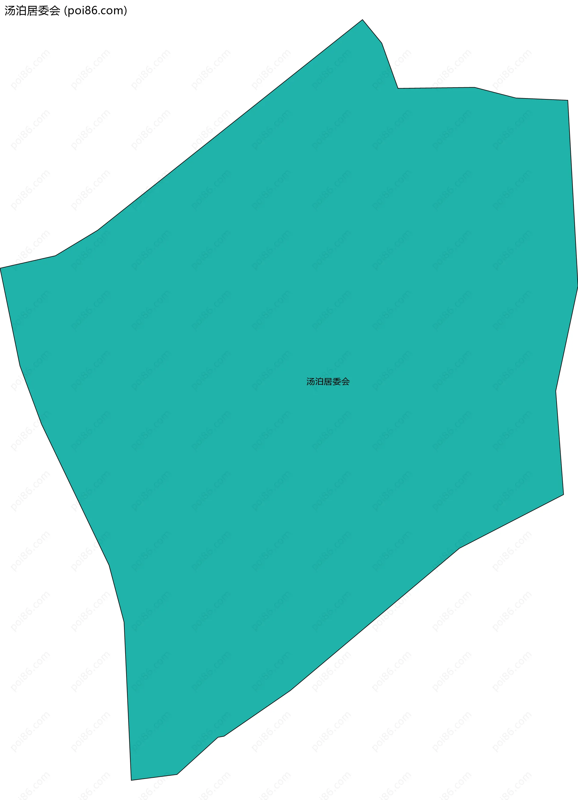 汤泊居委会边界地图