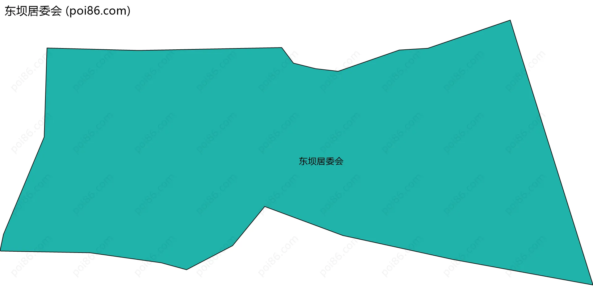 东坝居委会边界地图