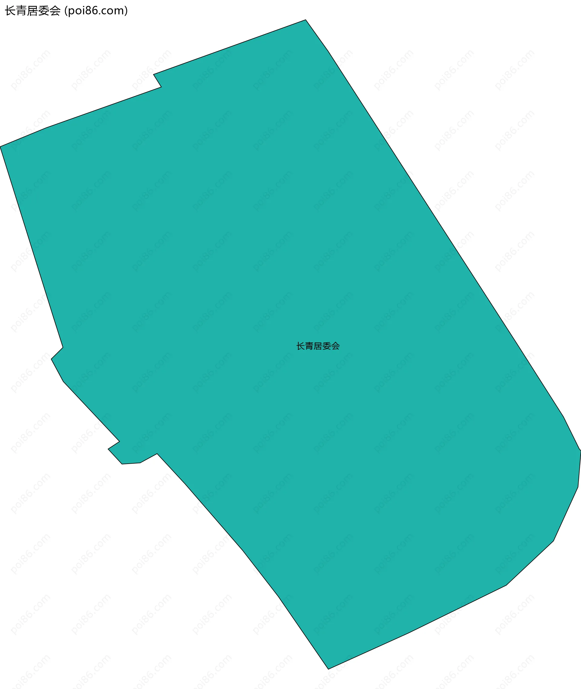 长青居委会边界地图