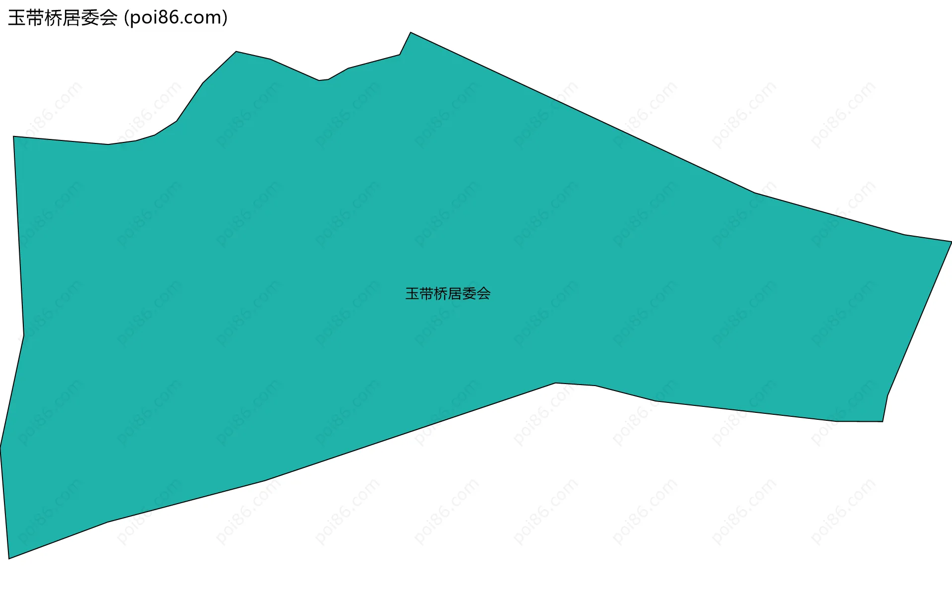 玉带桥居委会边界地图