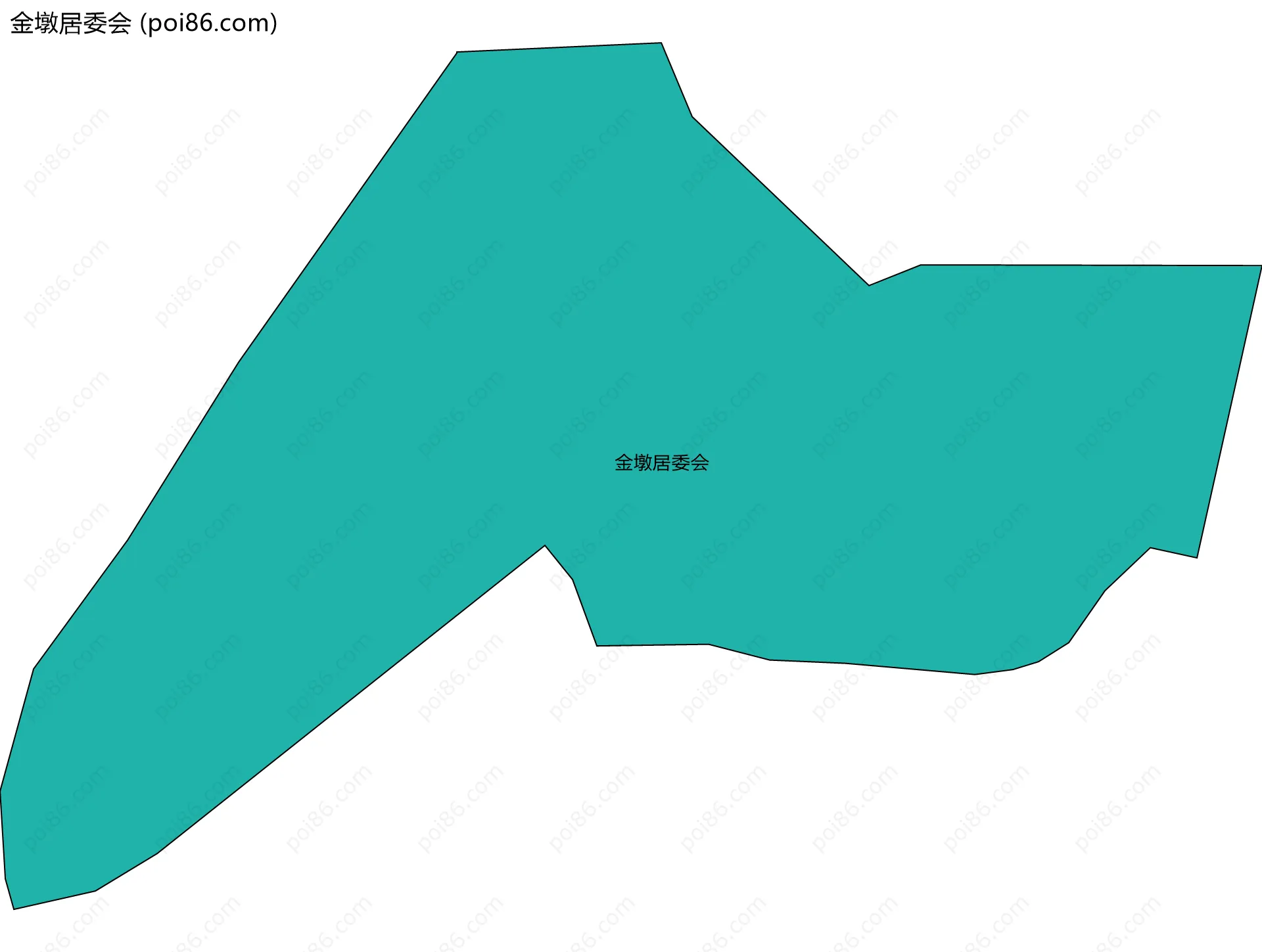 金墩居委会边界地图