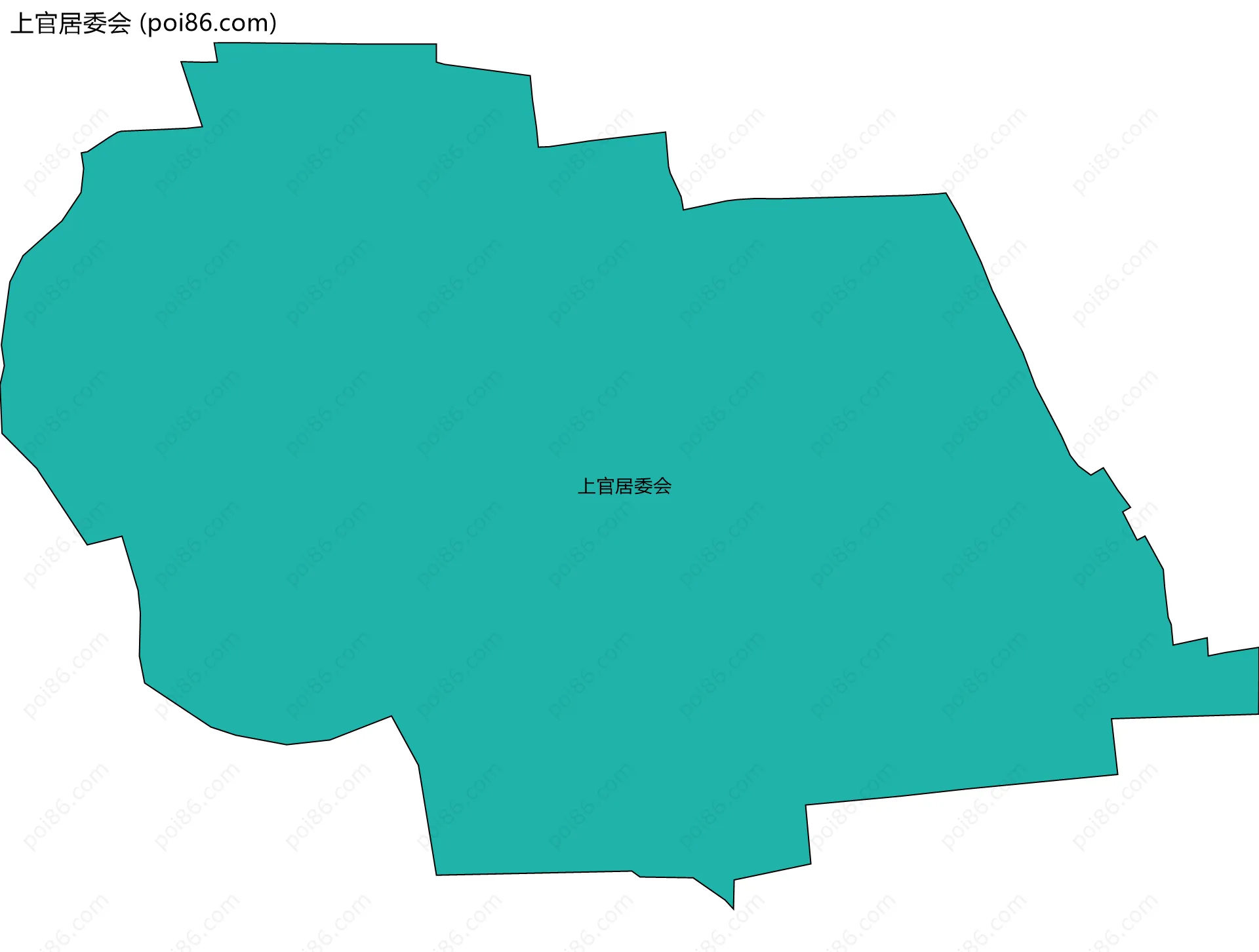 上官居委会边界地图