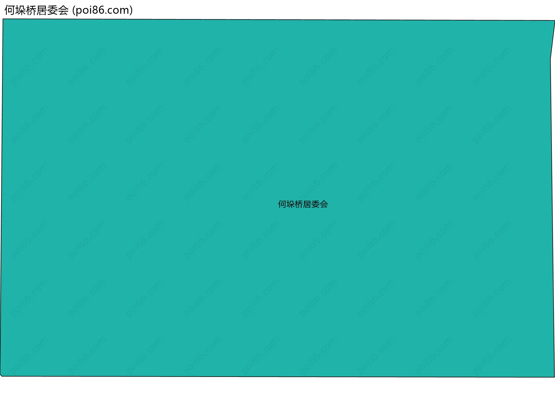 何垛桥居委会边界地图