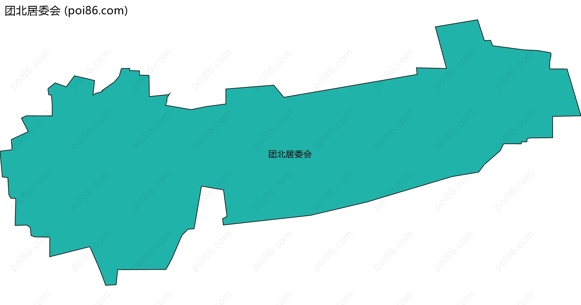 团北居委会边界地图