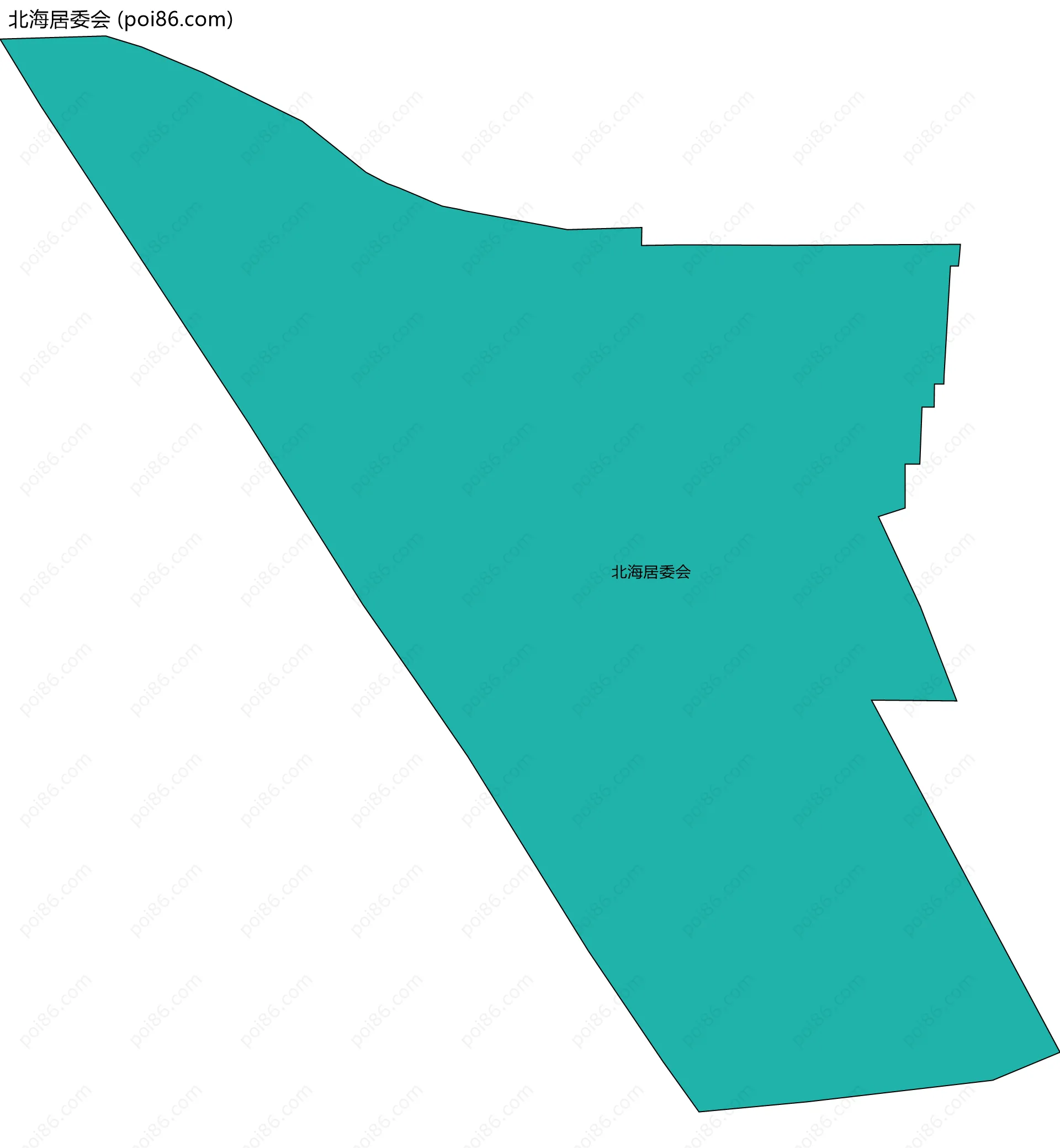 北海居委会边界地图