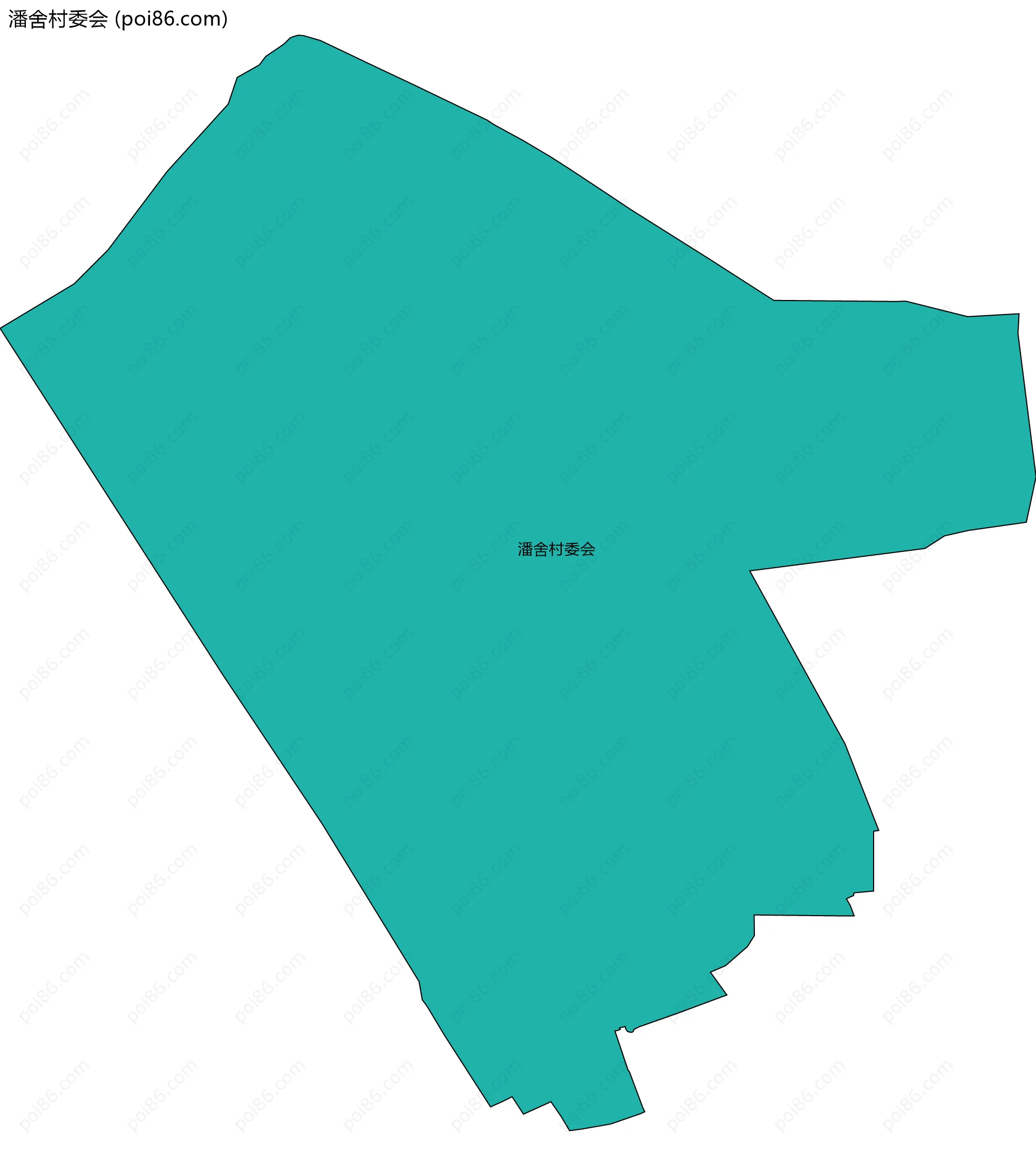 潘舍村委会边界地图