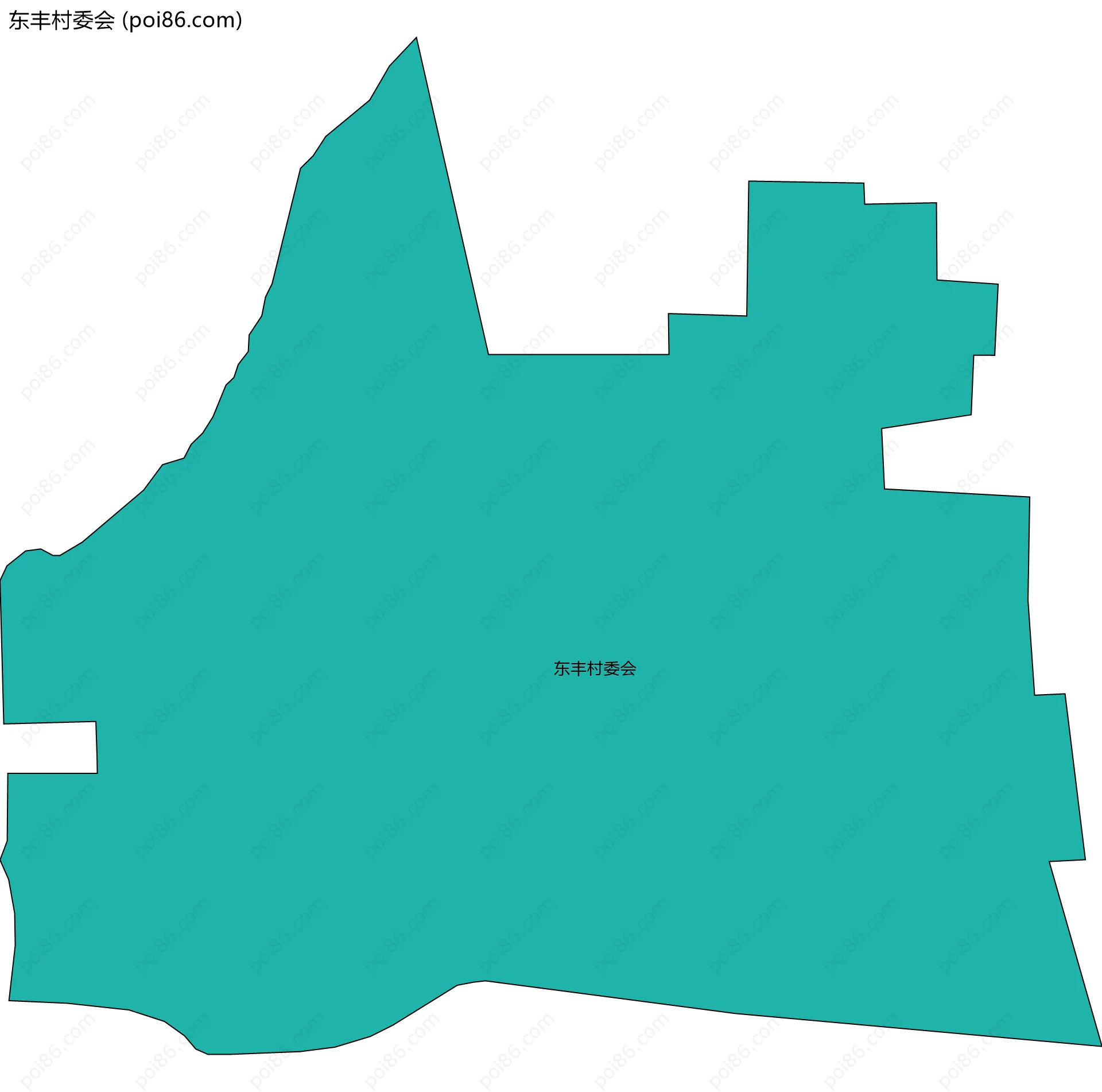 东丰村委会边界地图