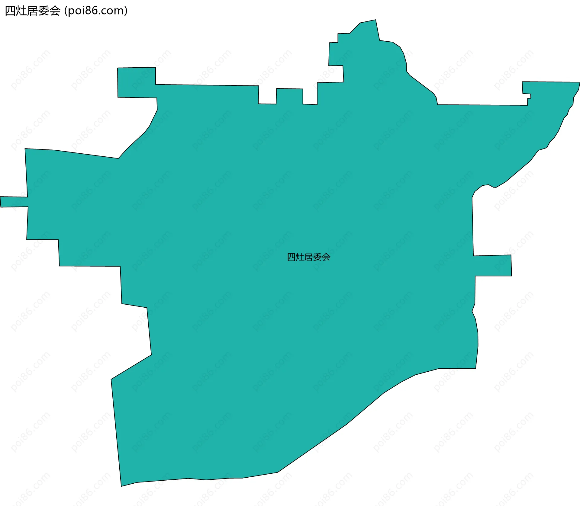 四灶居委会边界地图