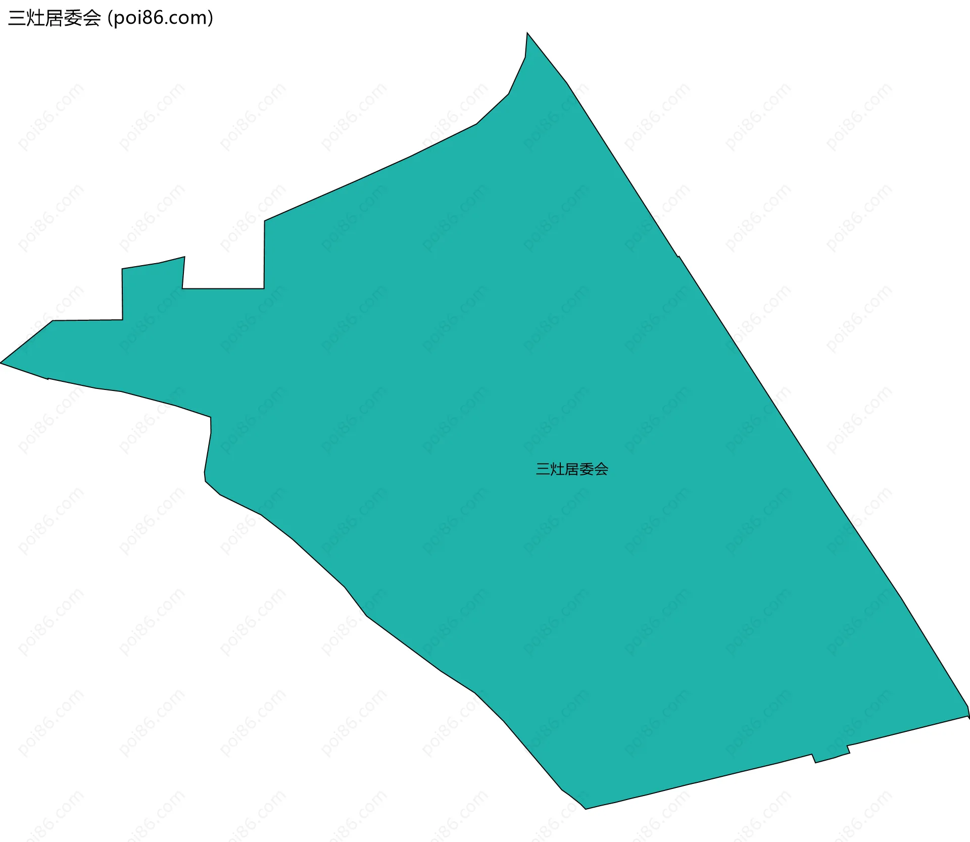 三灶居委会边界地图