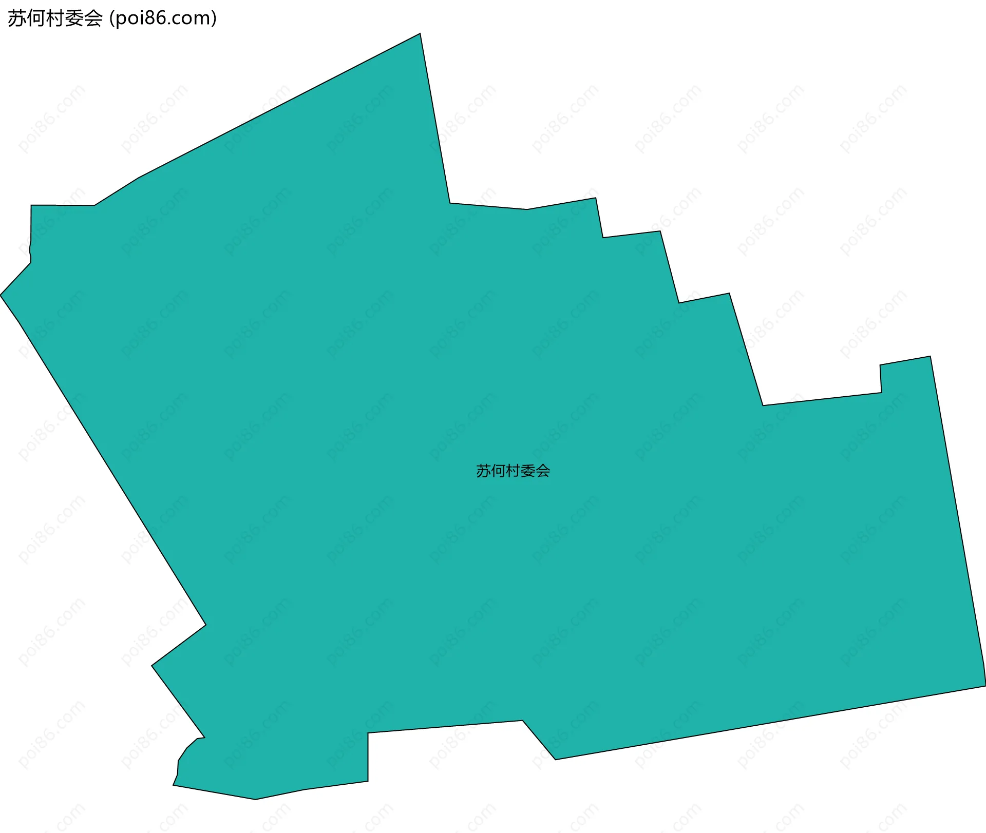 苏何村委会边界地图