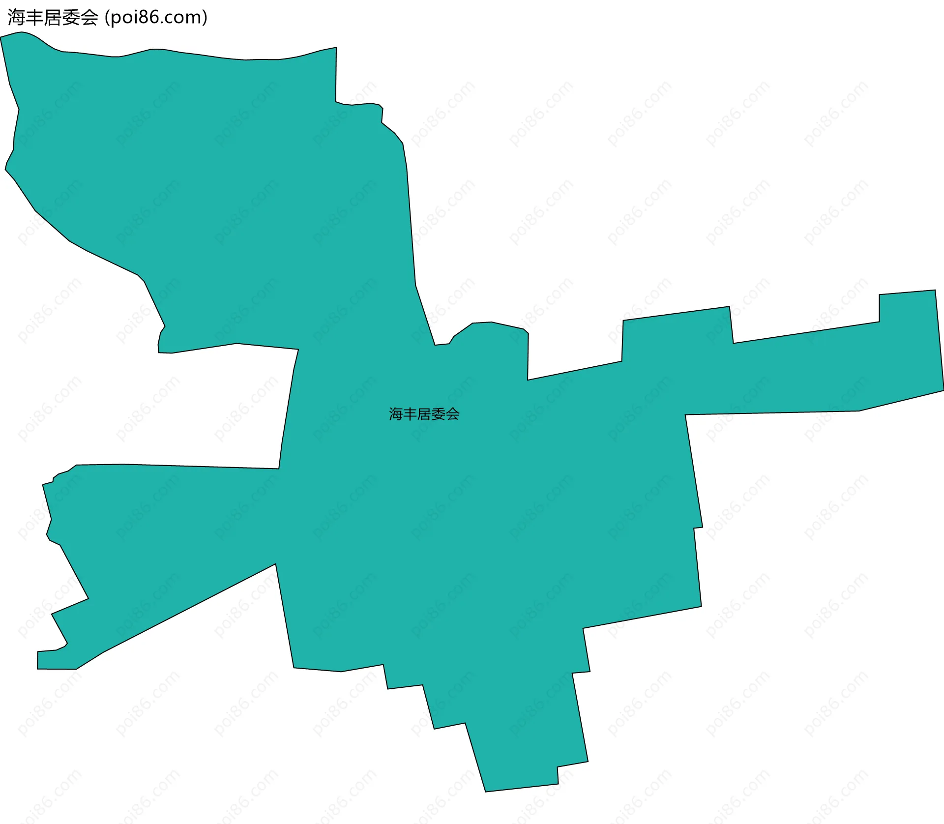 海丰居委会边界地图