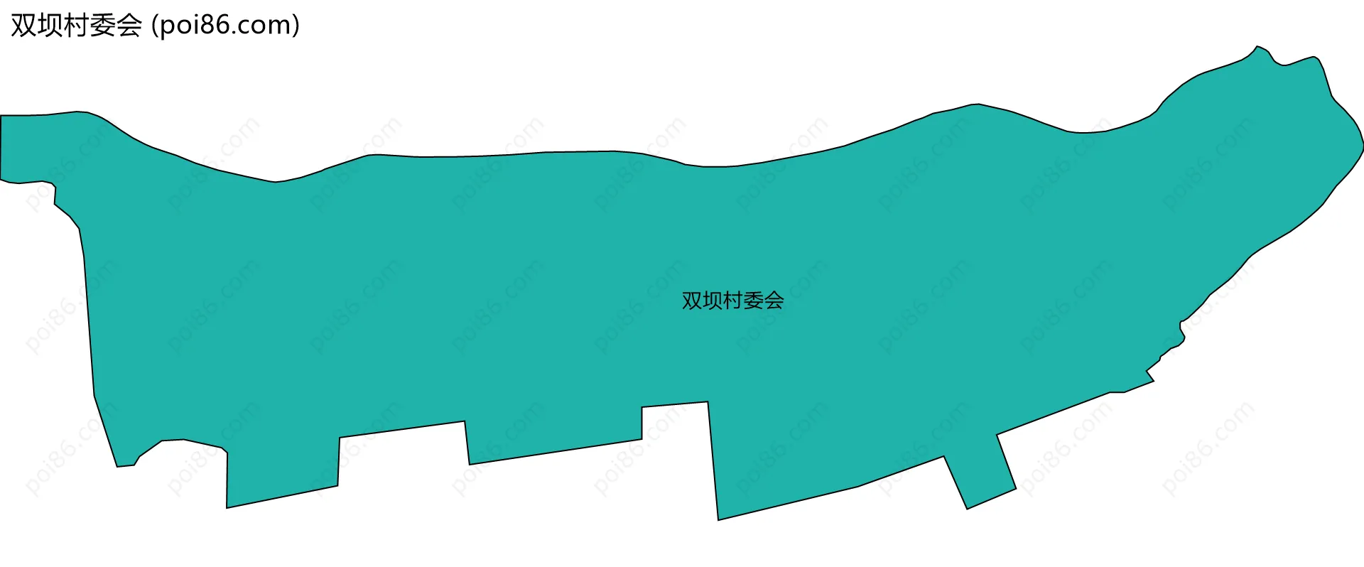 双坝村委会边界地图