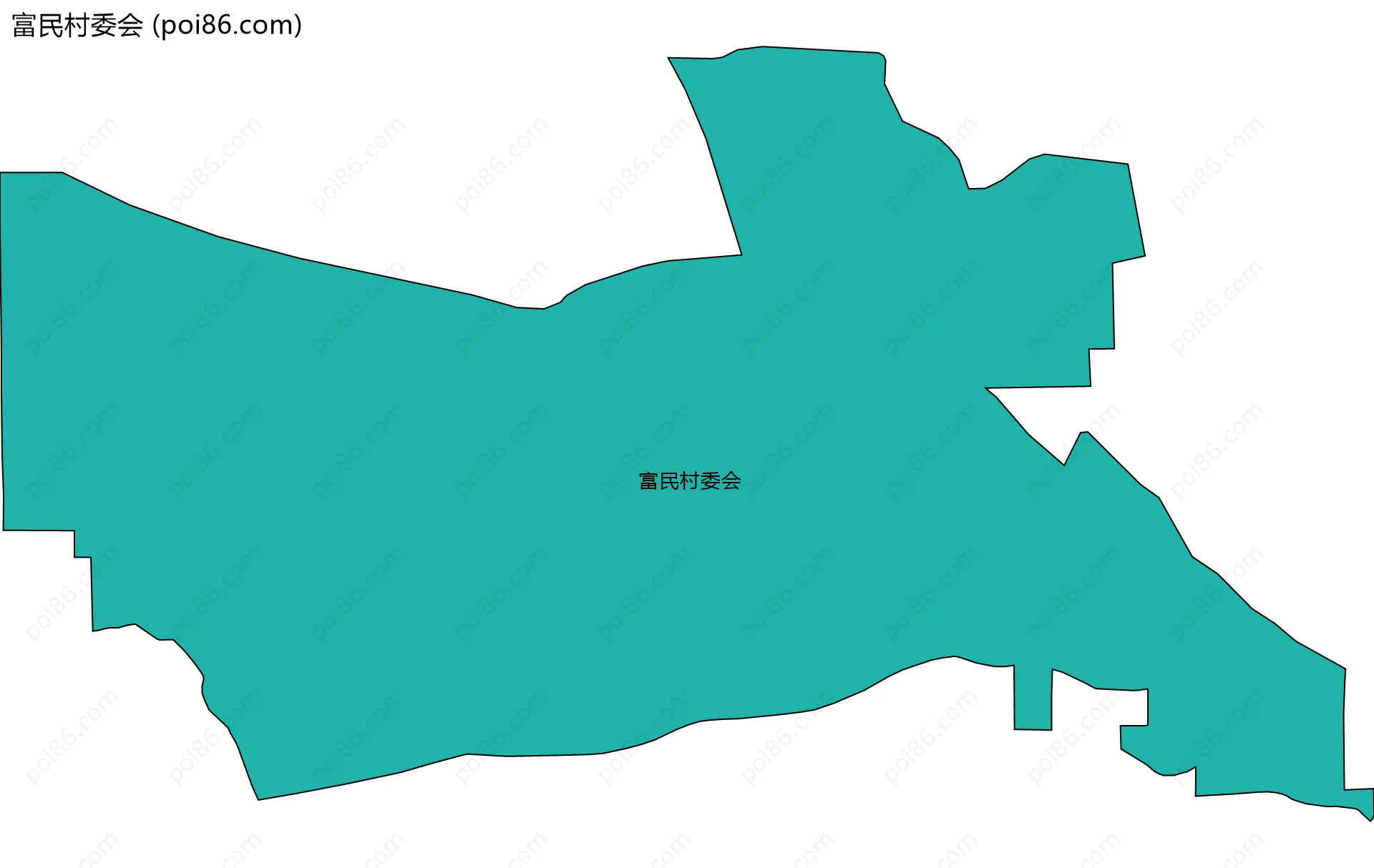 富民村委会边界地图